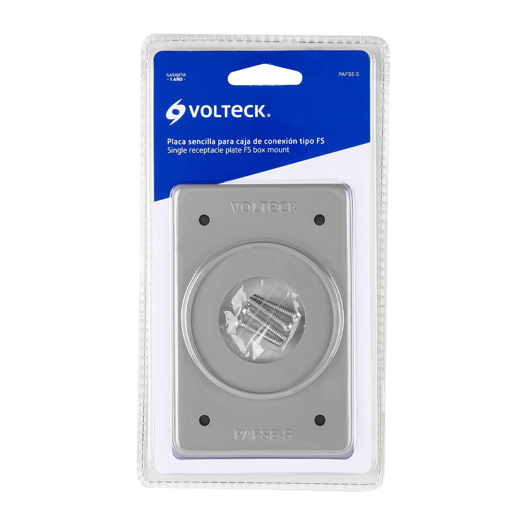Placa para intemperie tipo FS, sencilla, de sobreponer