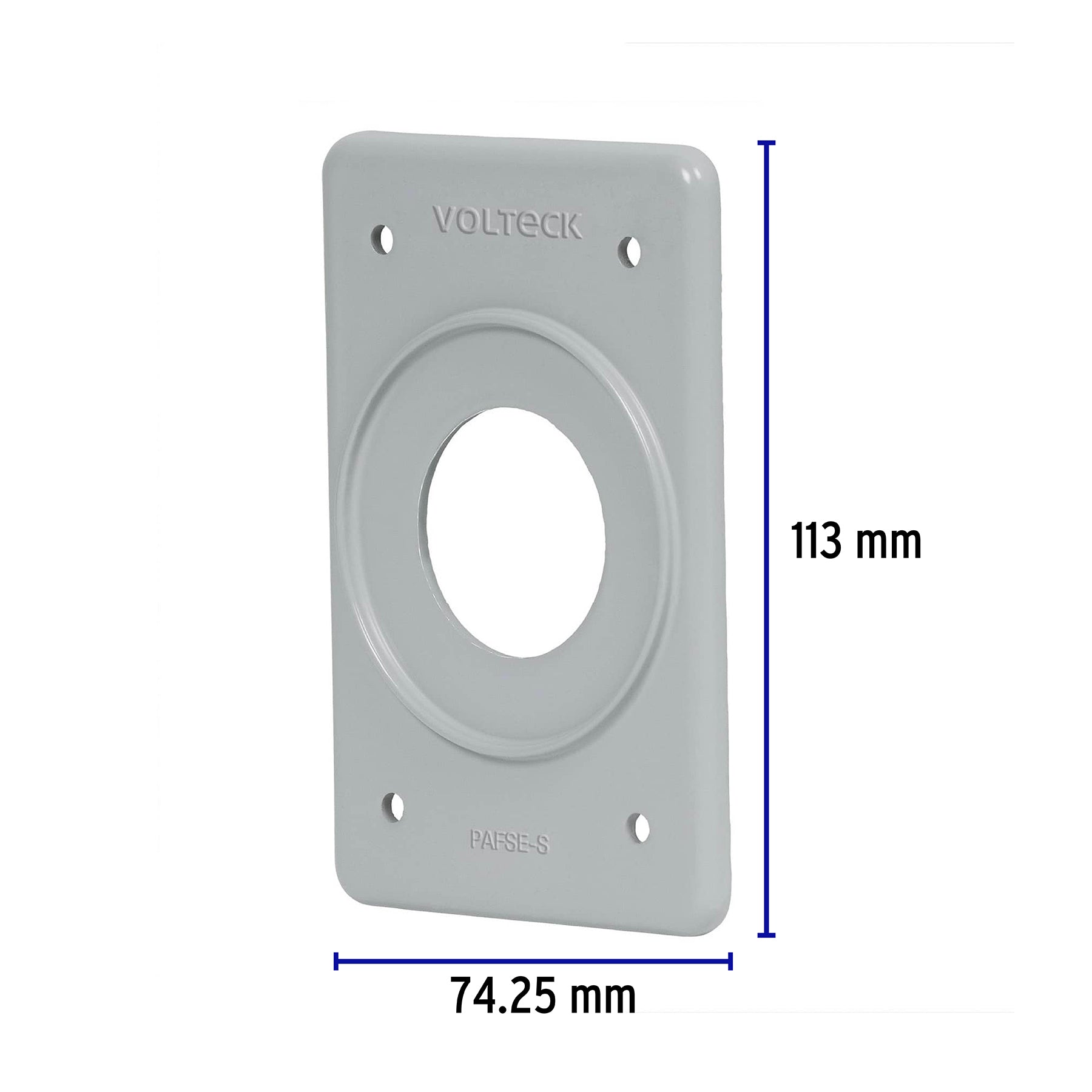 Placa para intemperie tipo FS, sencilla, de sobreponer