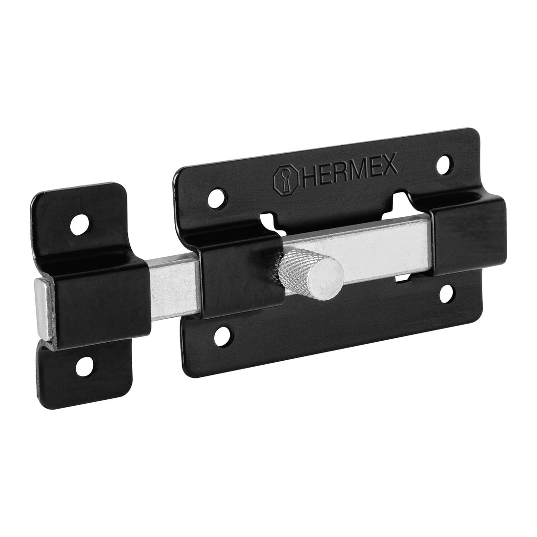 Pasador de barra plana 3", negro, HERMEX
