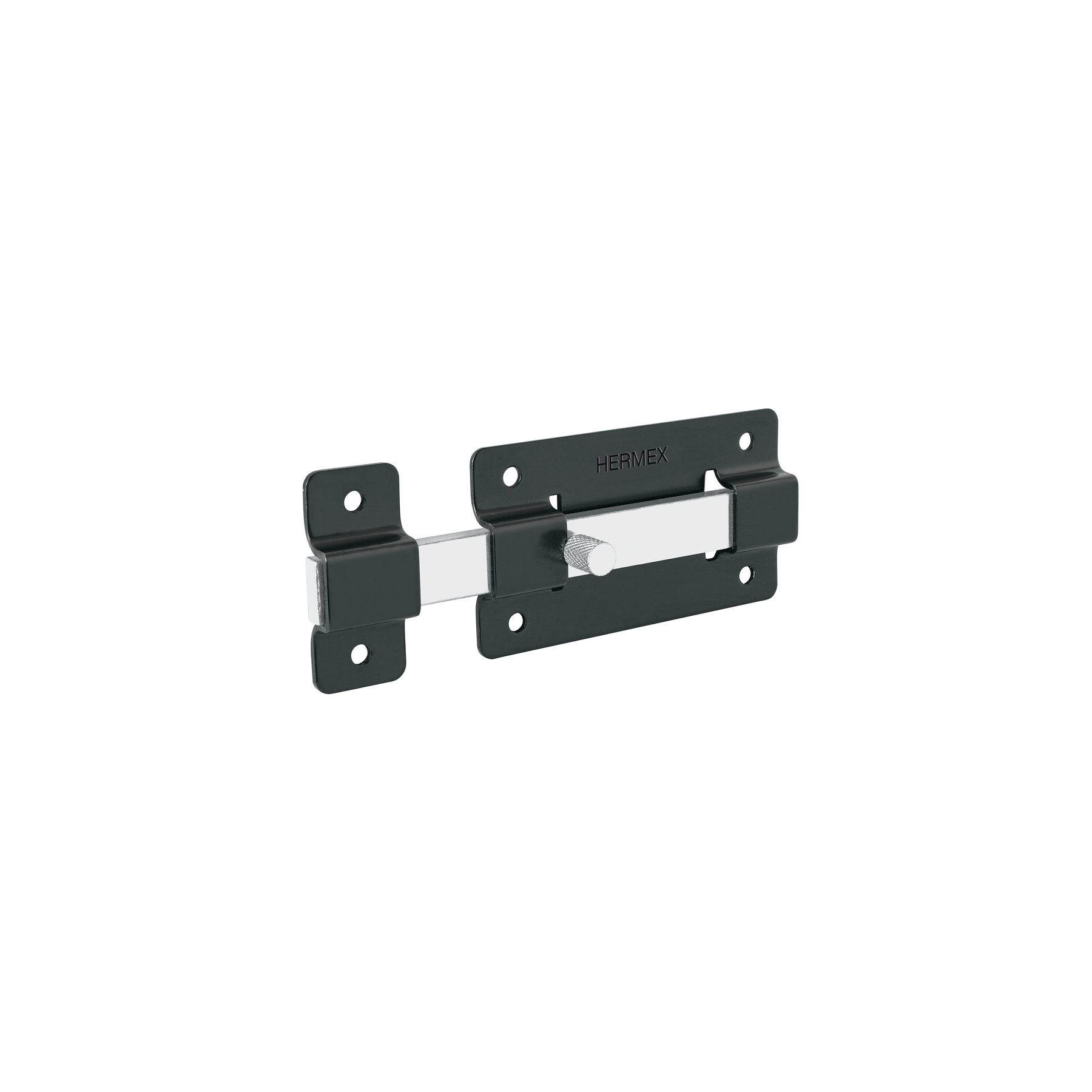 Pasador de barra plana 4", negro, HERMEX