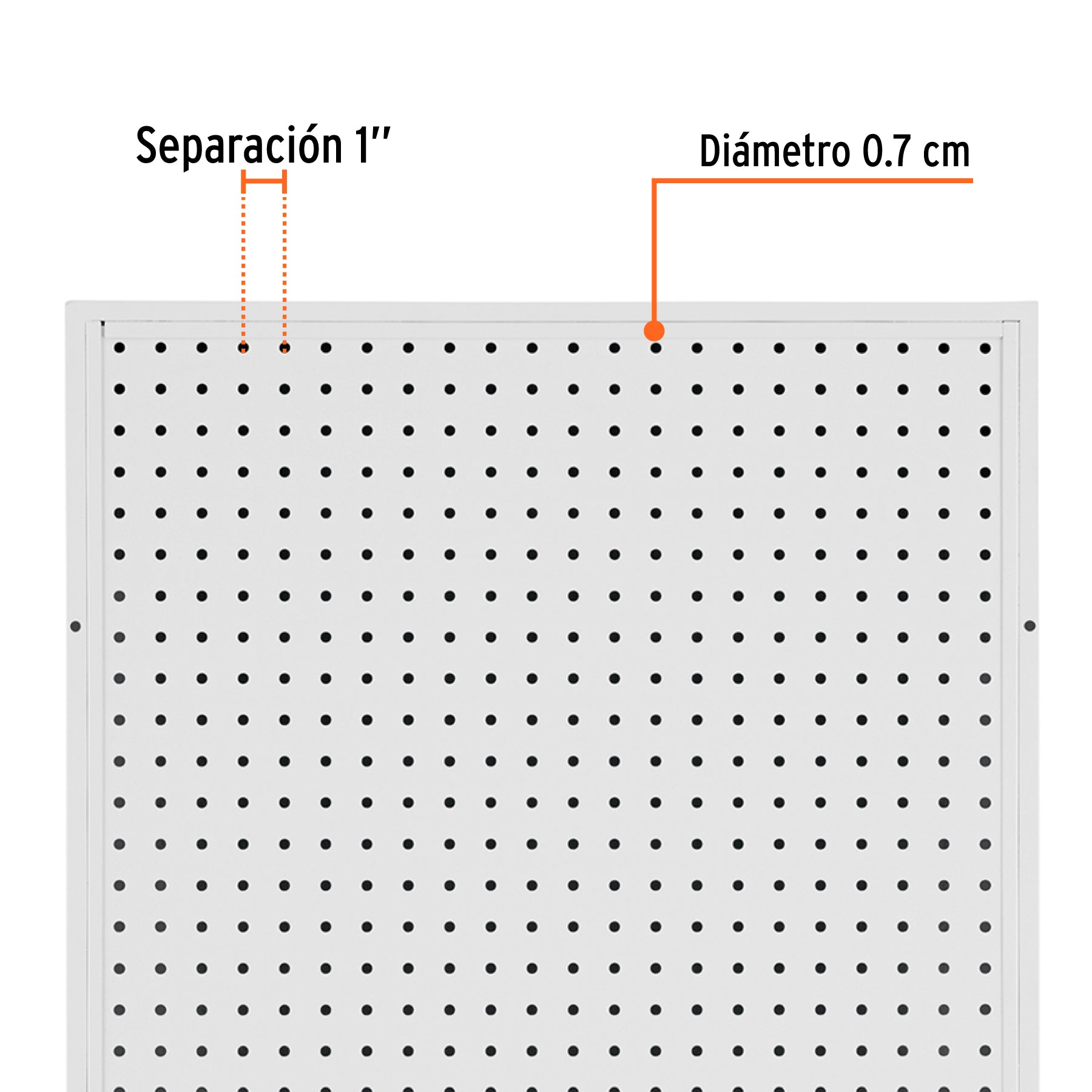 Panel perfocel 60 x 120 cm, TRUPER