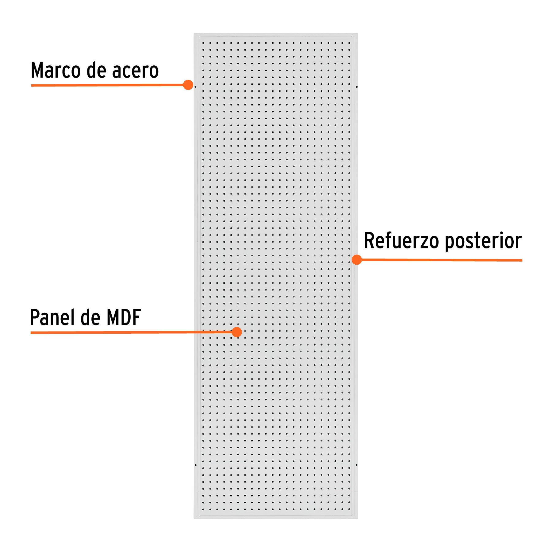 Panel perfocel 60 x 180 cm, TRUPER