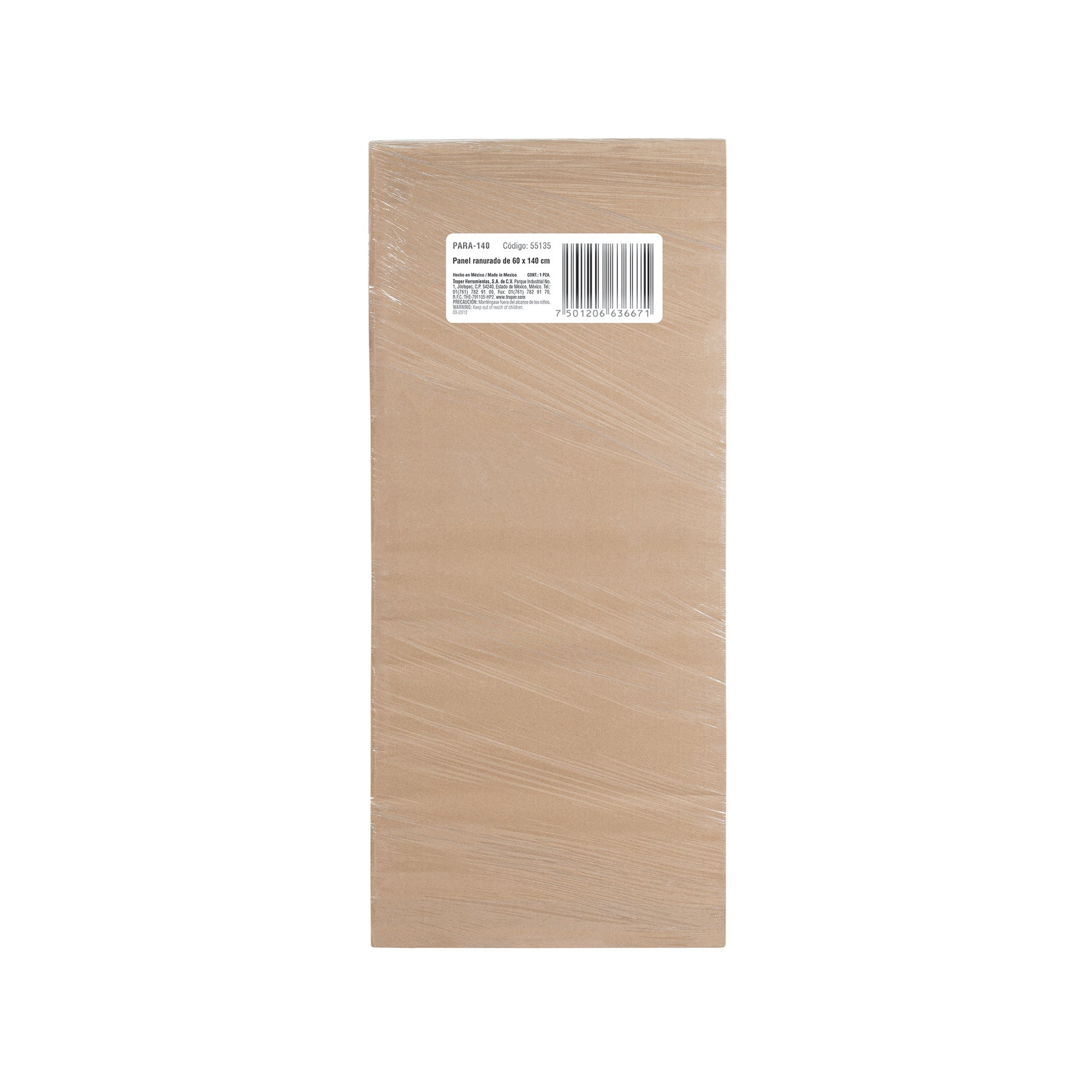 Panel ranurado 60 x 140 cm, TRUPER