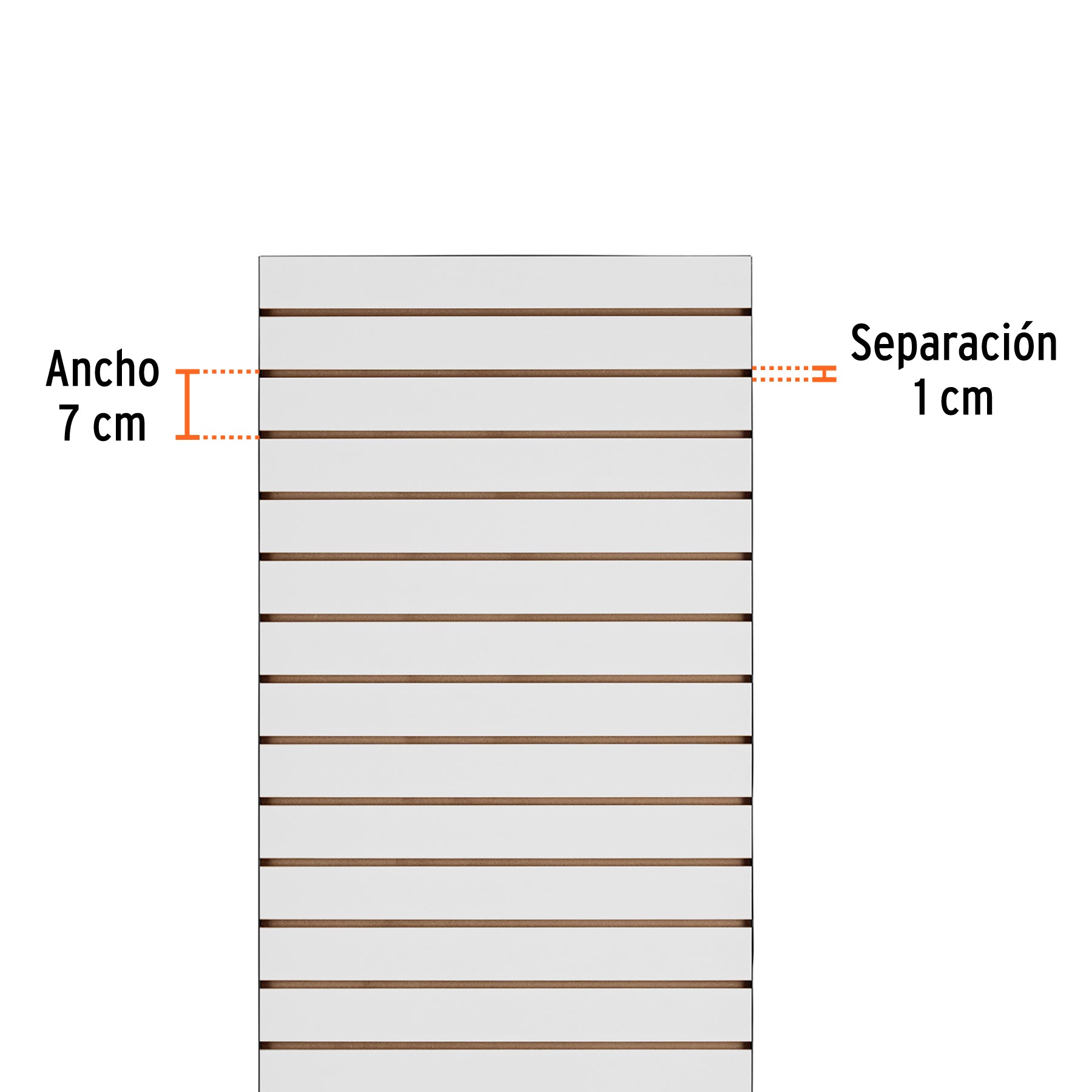Panel ranurado 60 x 180 cm, TRUPER