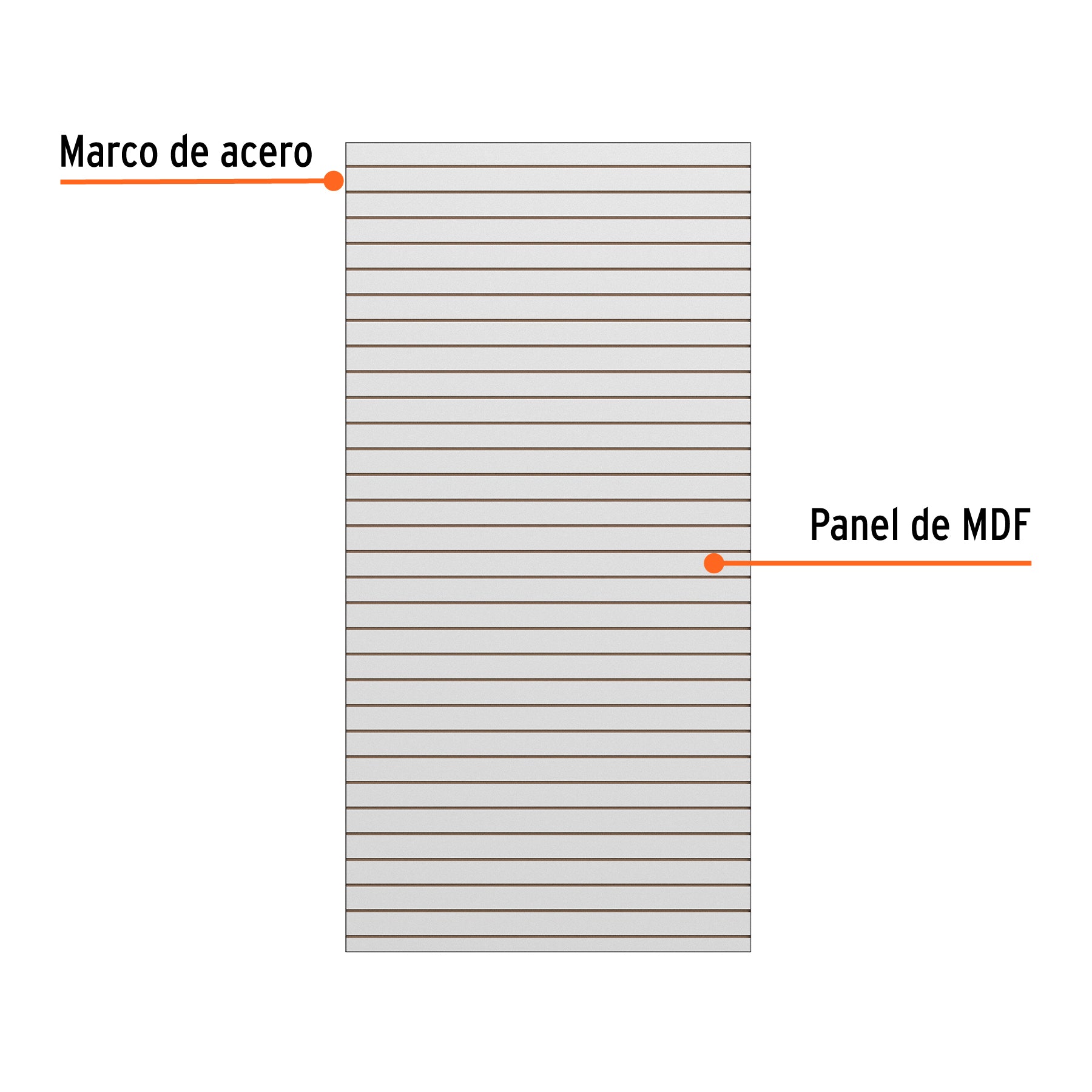 Panel ranurado 120 x 240 cm TRUPER