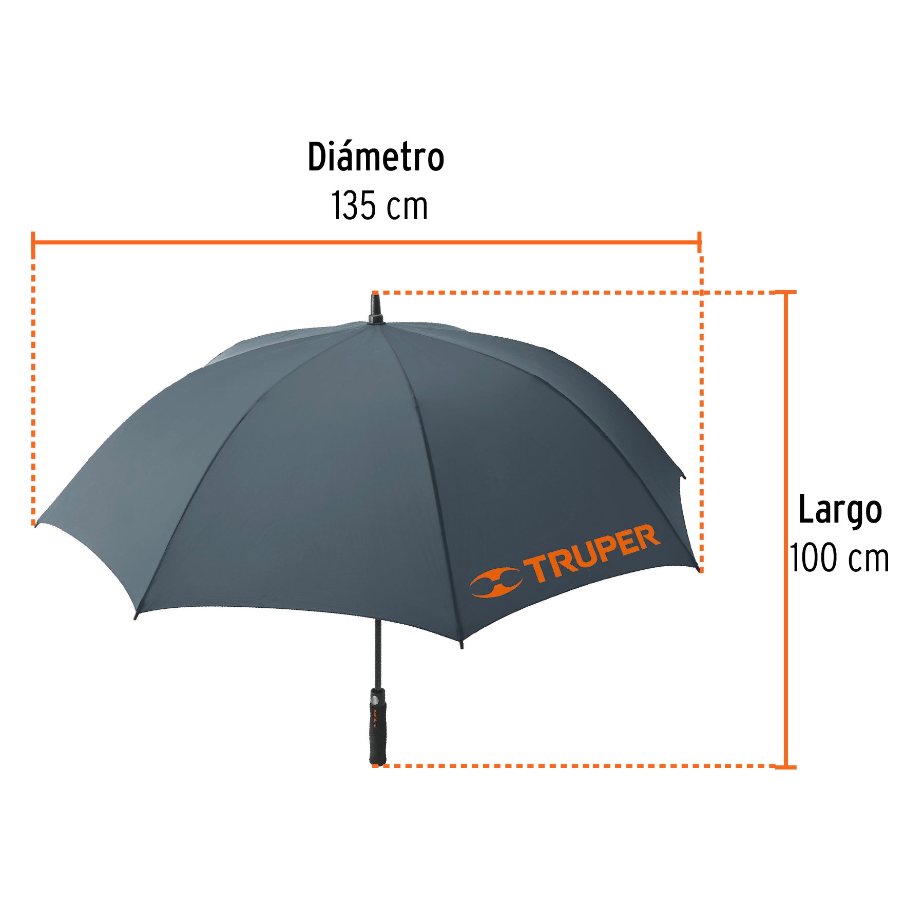 Paraguas de 135 cm, TRUPER