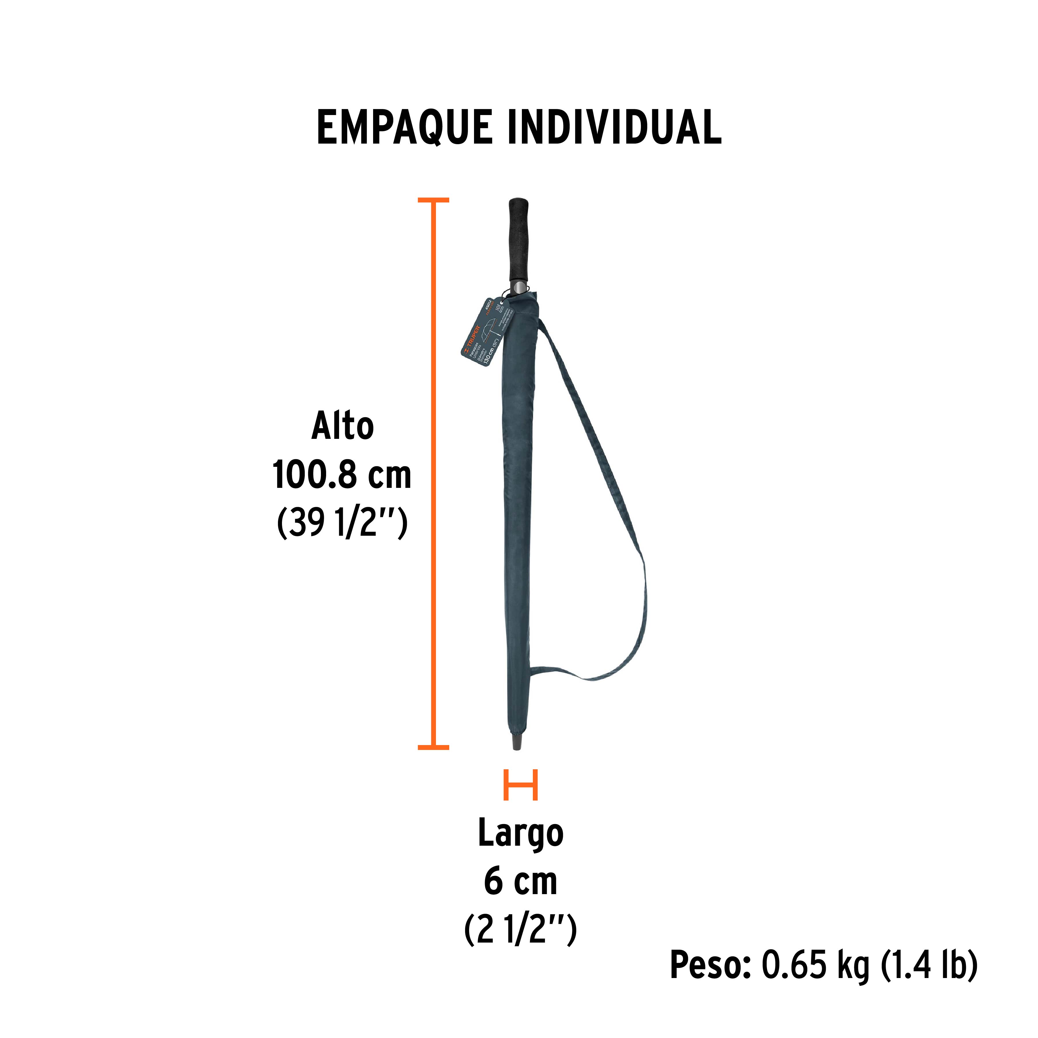 Paraguas de 135 cm, TRUPER - Empaque