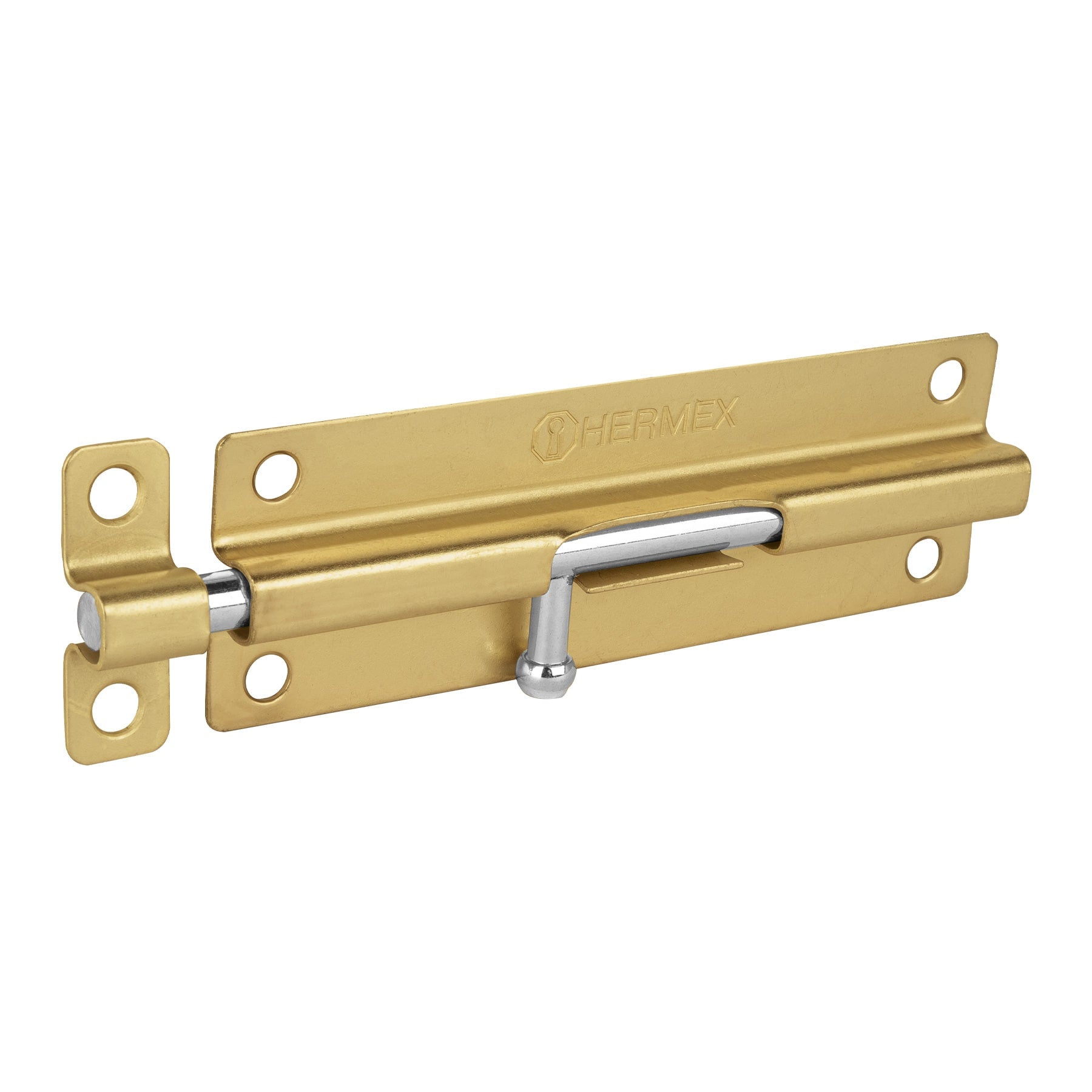 Pasador de barril de acero latón 6", HERMEX