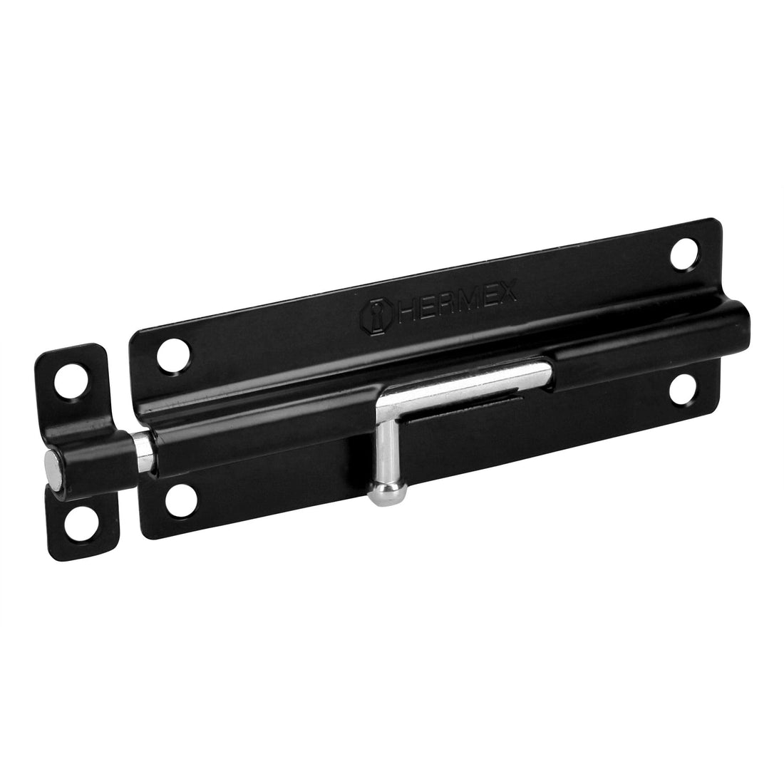 Pasador de barril 6" de acero acabado negro, HERMEX