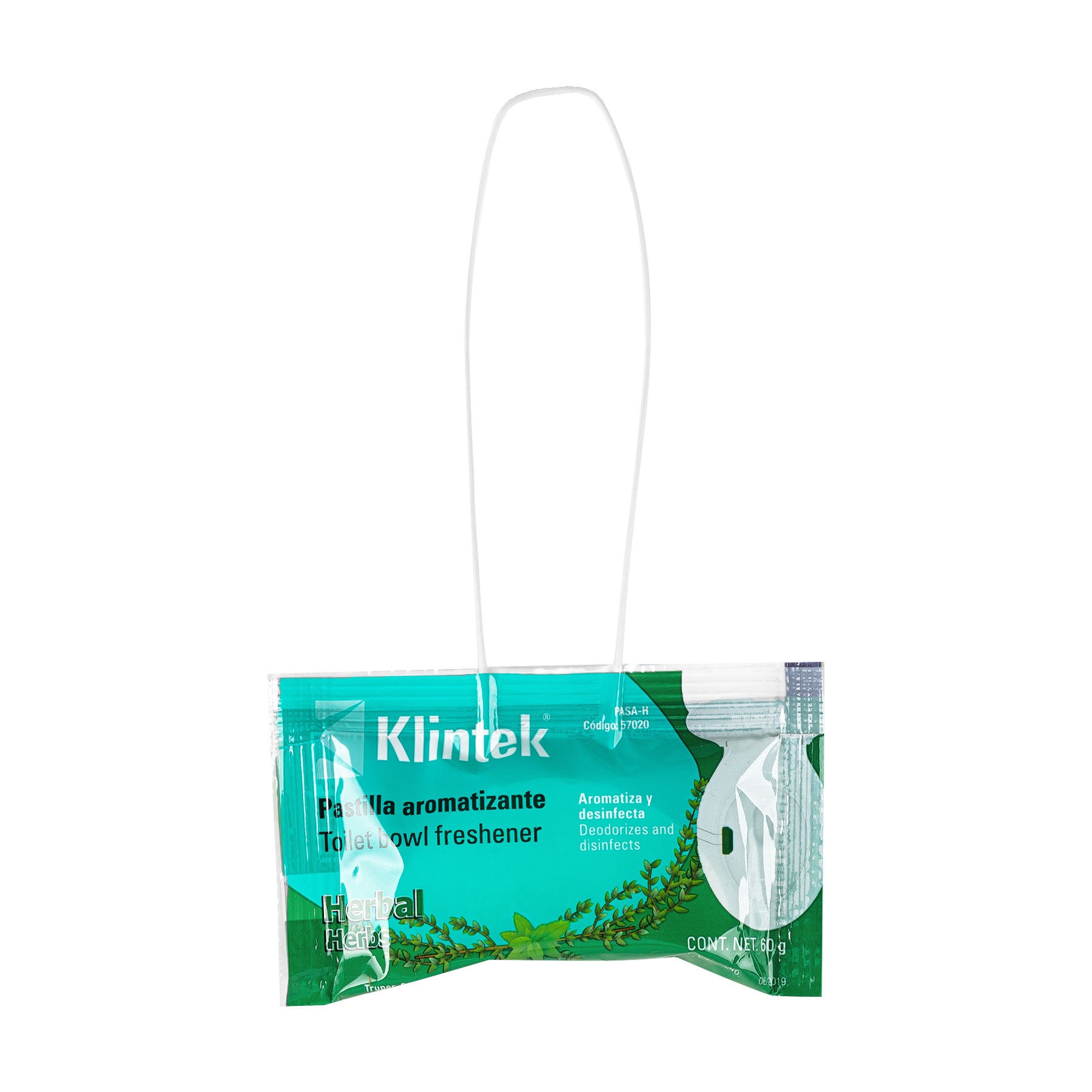 Pastilla sanitaria aromatizante y desinfectante, herbal