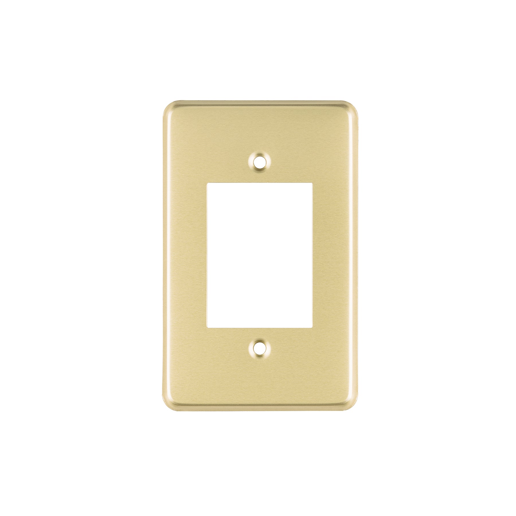 Placa 3 módulos, de aluminio, línea Económica, VOLTECK