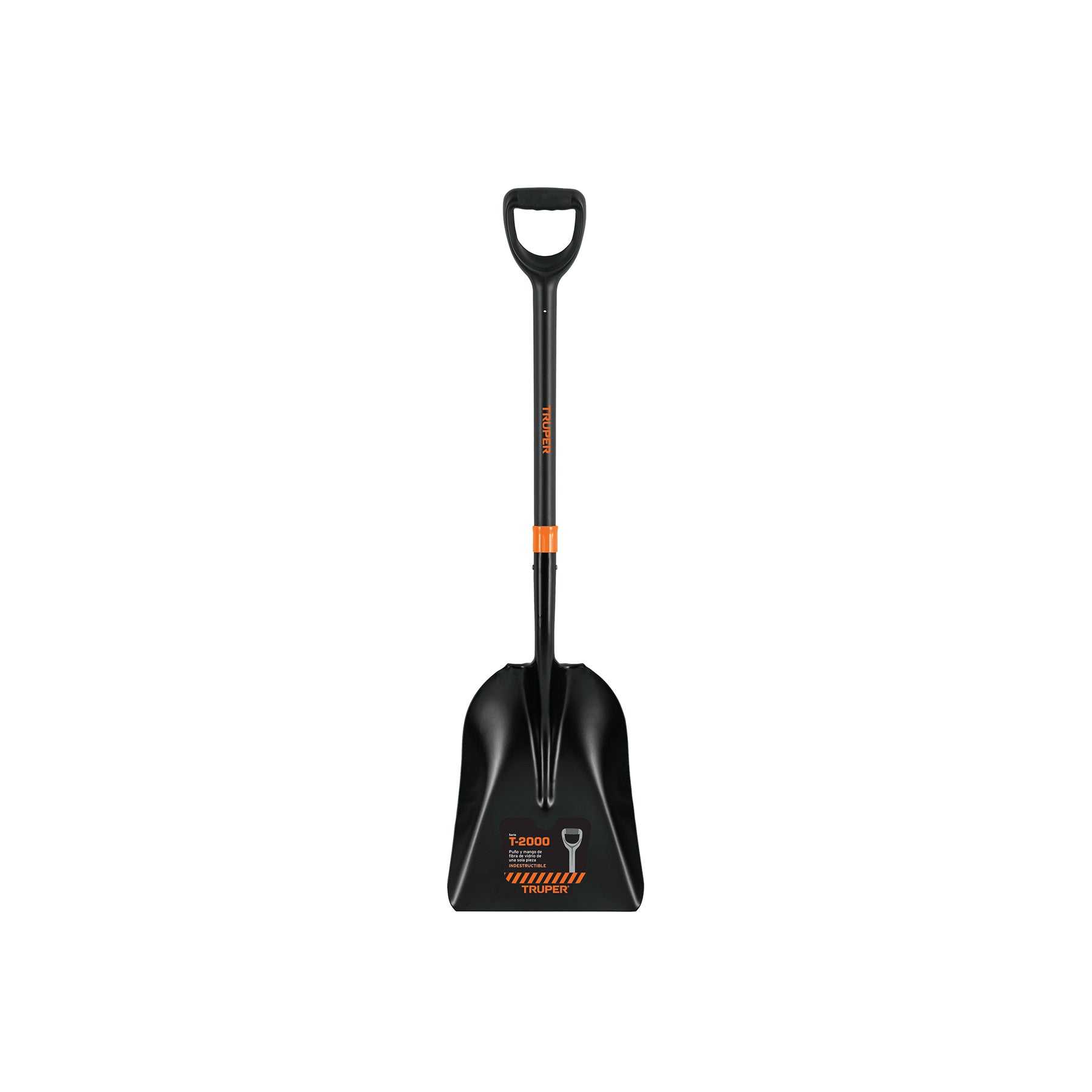 Pala carbonera T-2000, puño "Y" mango fibra de vidrio TRUPER