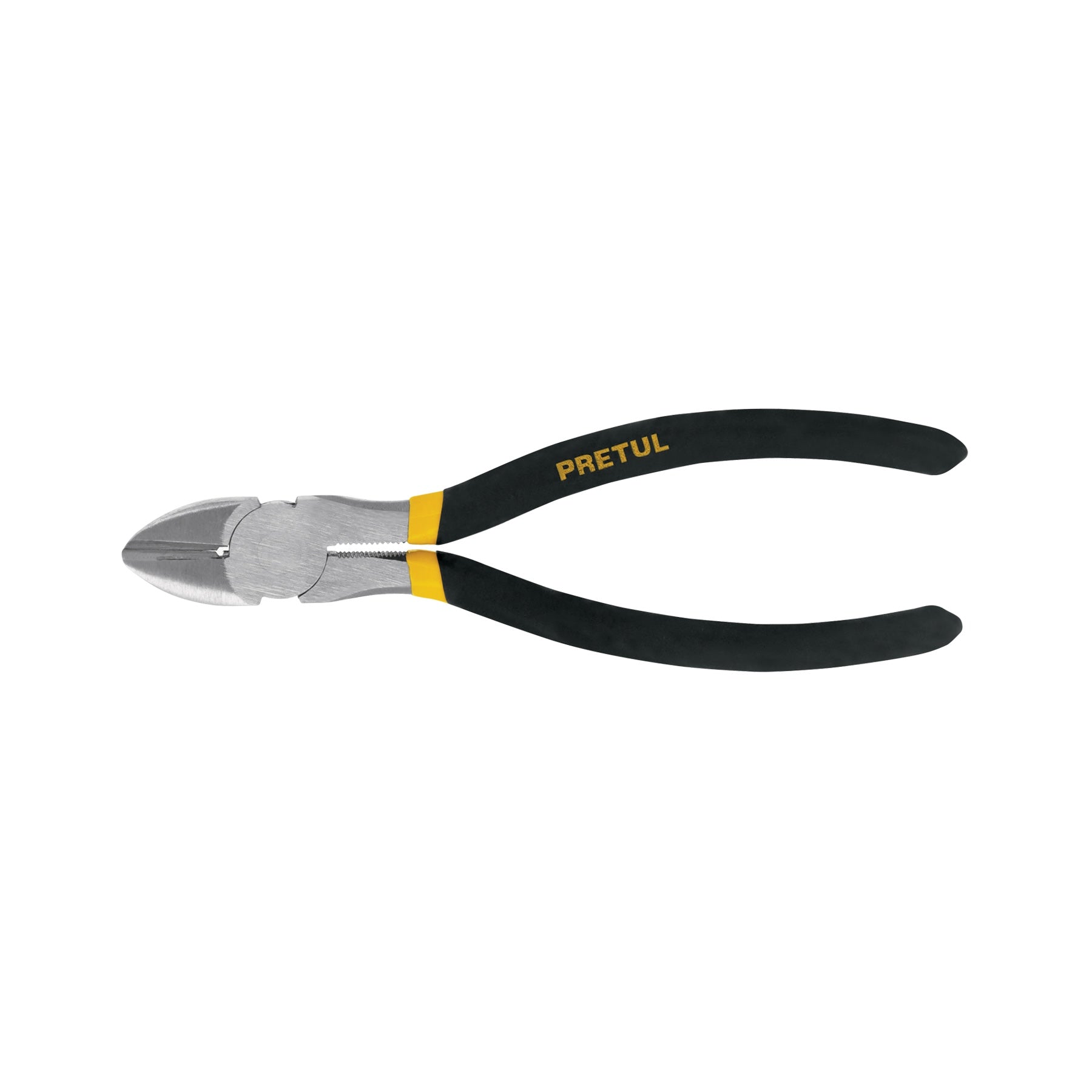Pinza de corte diagonal 6" mango de PVC, PRETUL