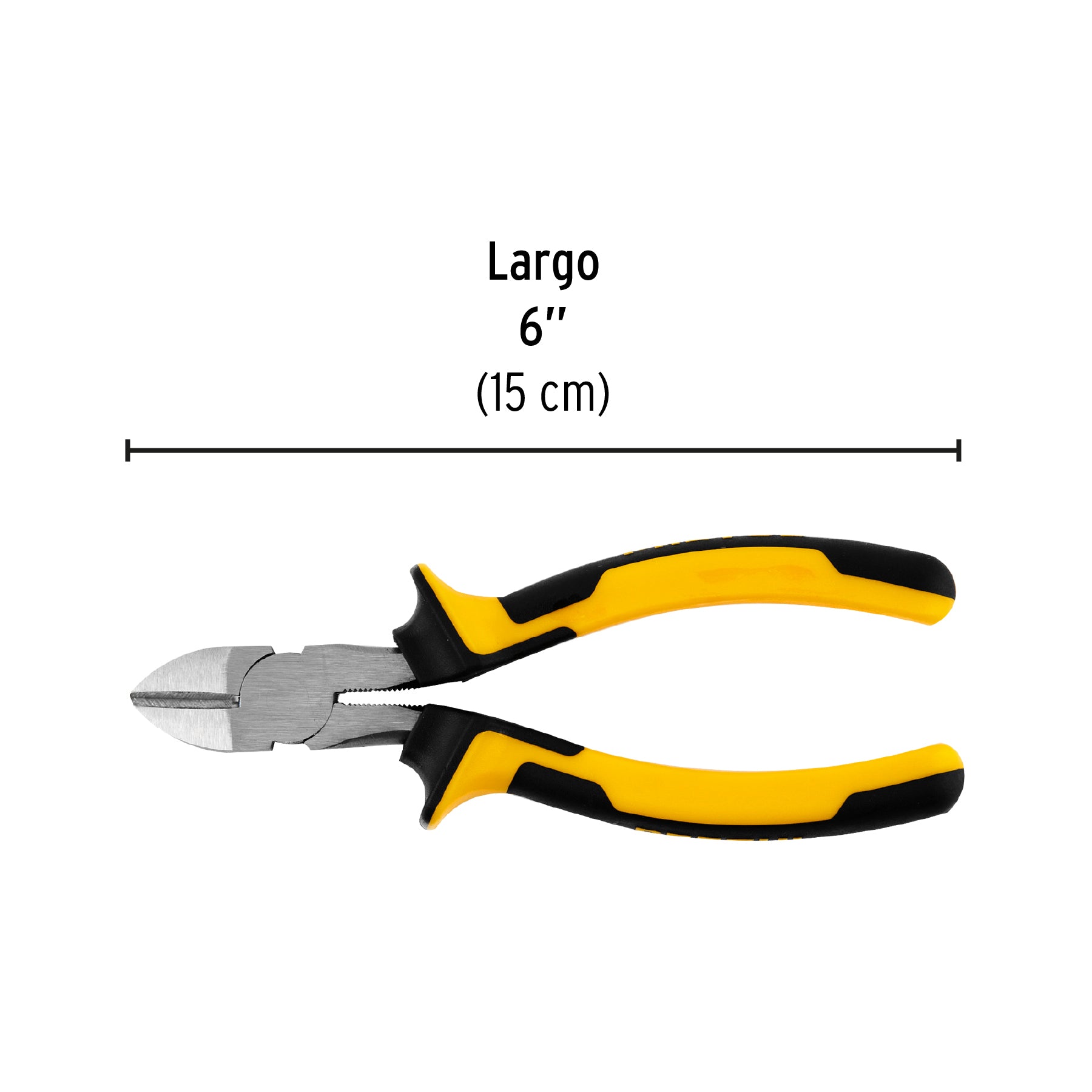 Pinza de corte diagonal 6" mango Comfort Grip, PRETUL