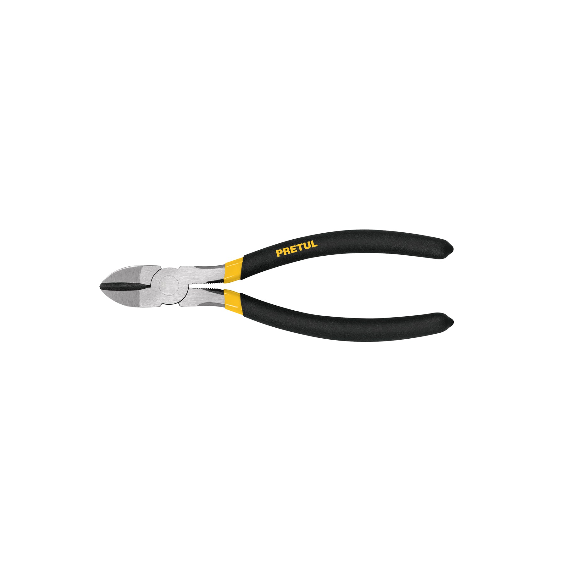 Pinza de corte diagonal 8" mango de PVC, PRETUL