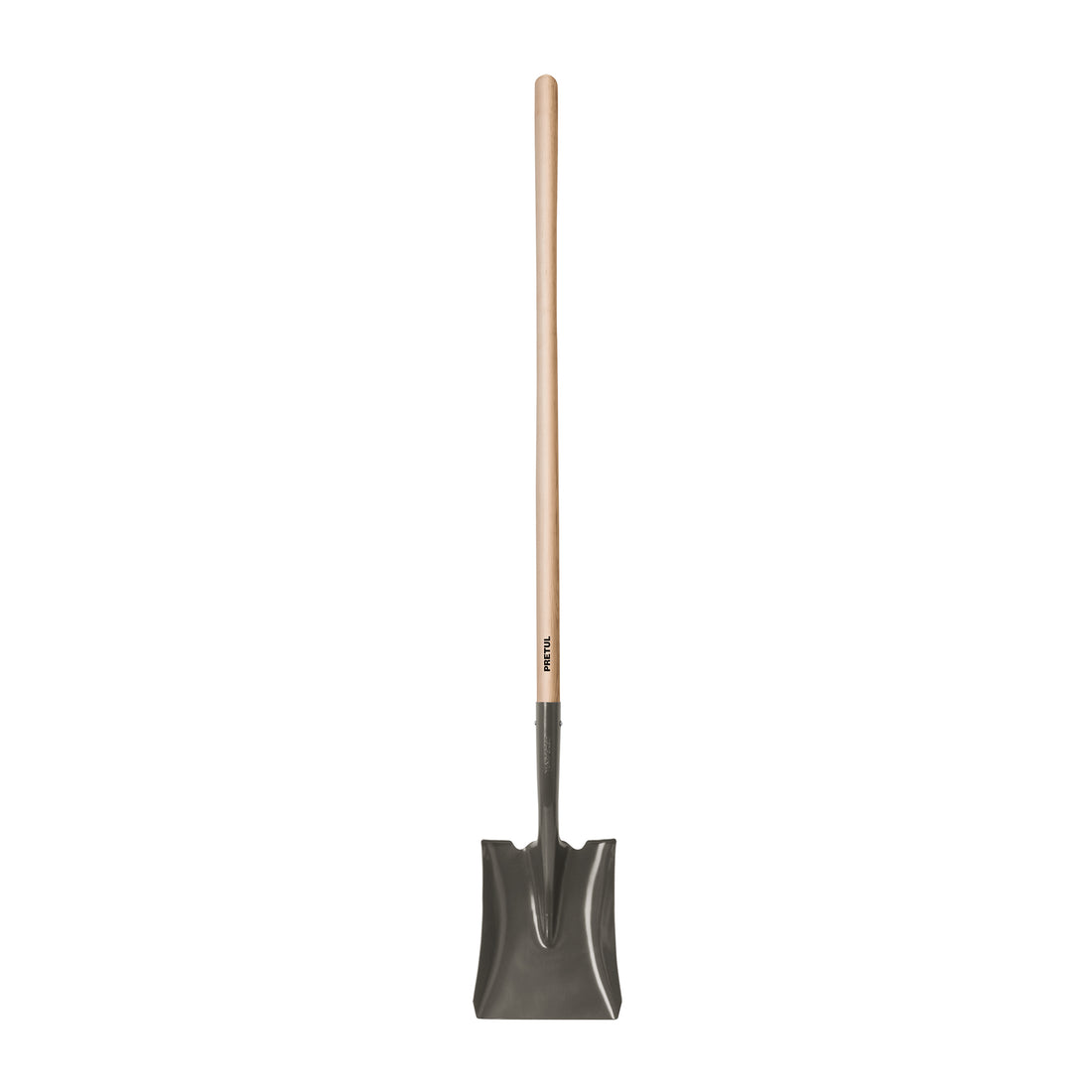 Pala cuadrada, mango largo 44", PRETUL