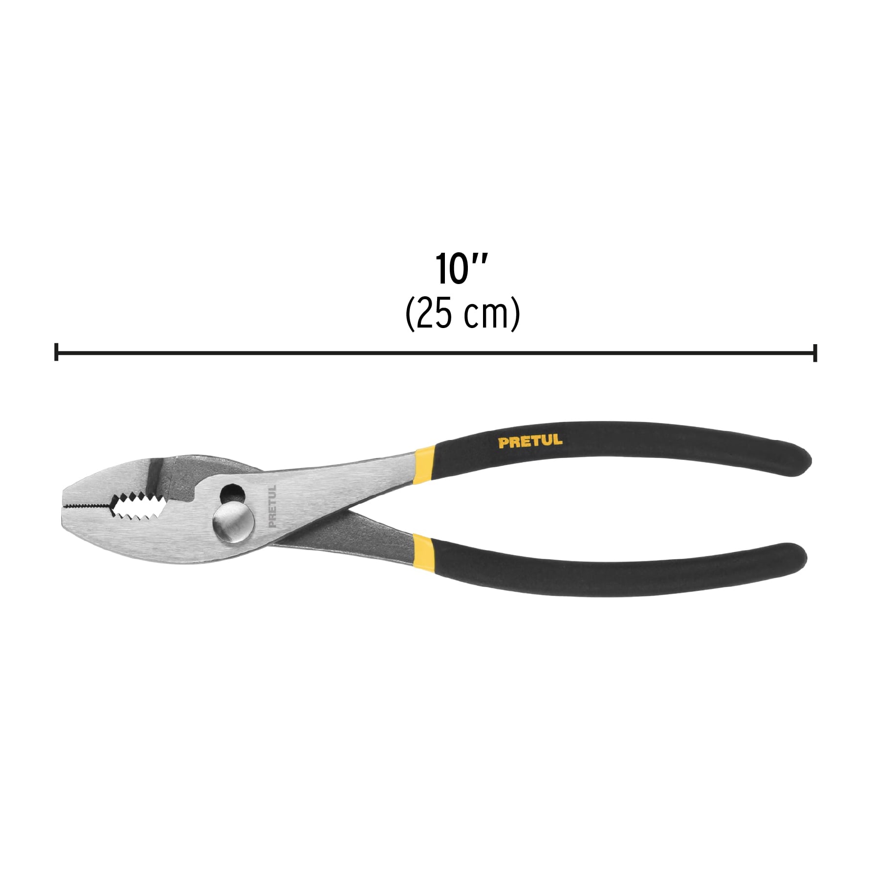 Pinza de chofer 10" mango de PVC, PRETUL