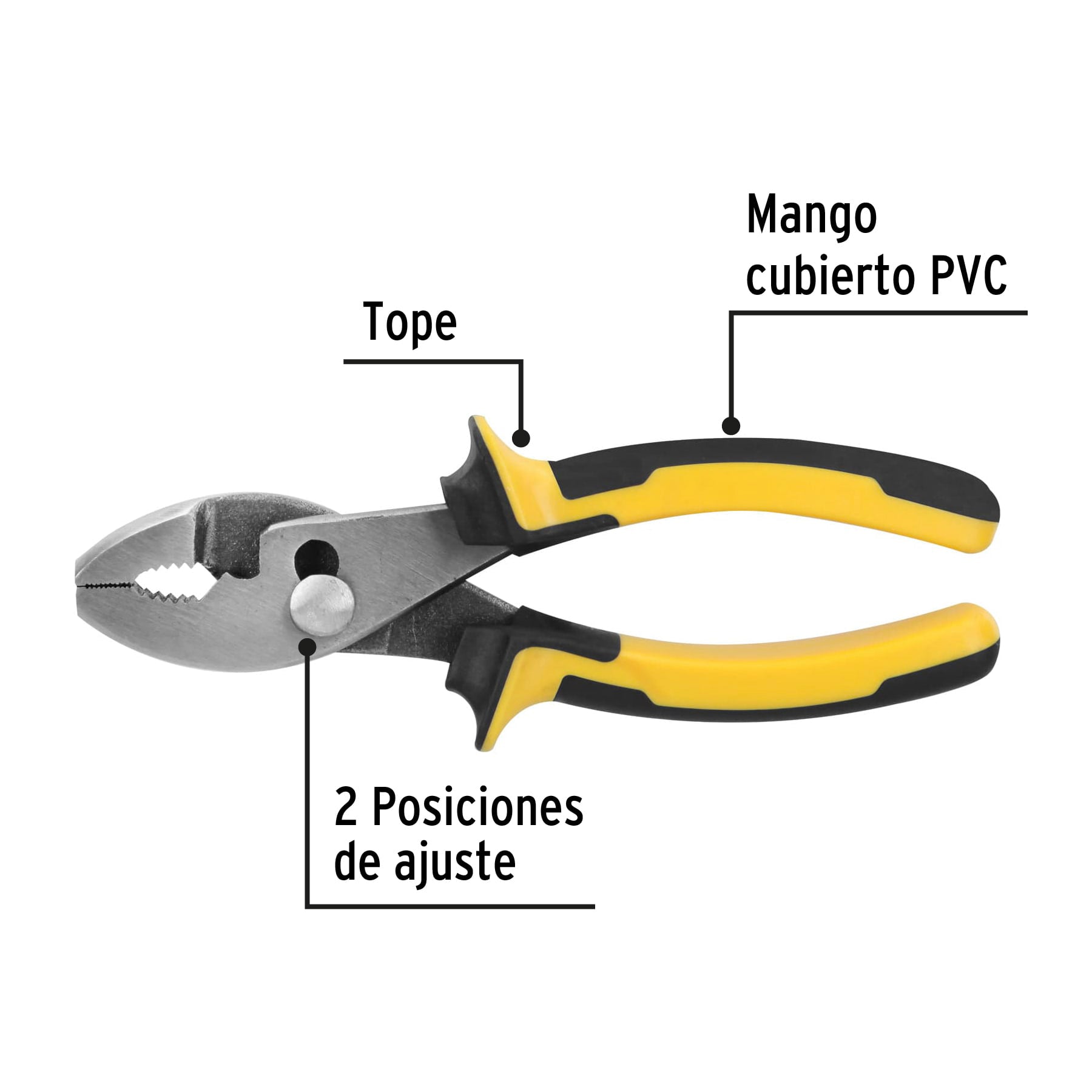 Pinza de chofer 6" mango Comfort Grip, PRETUL
