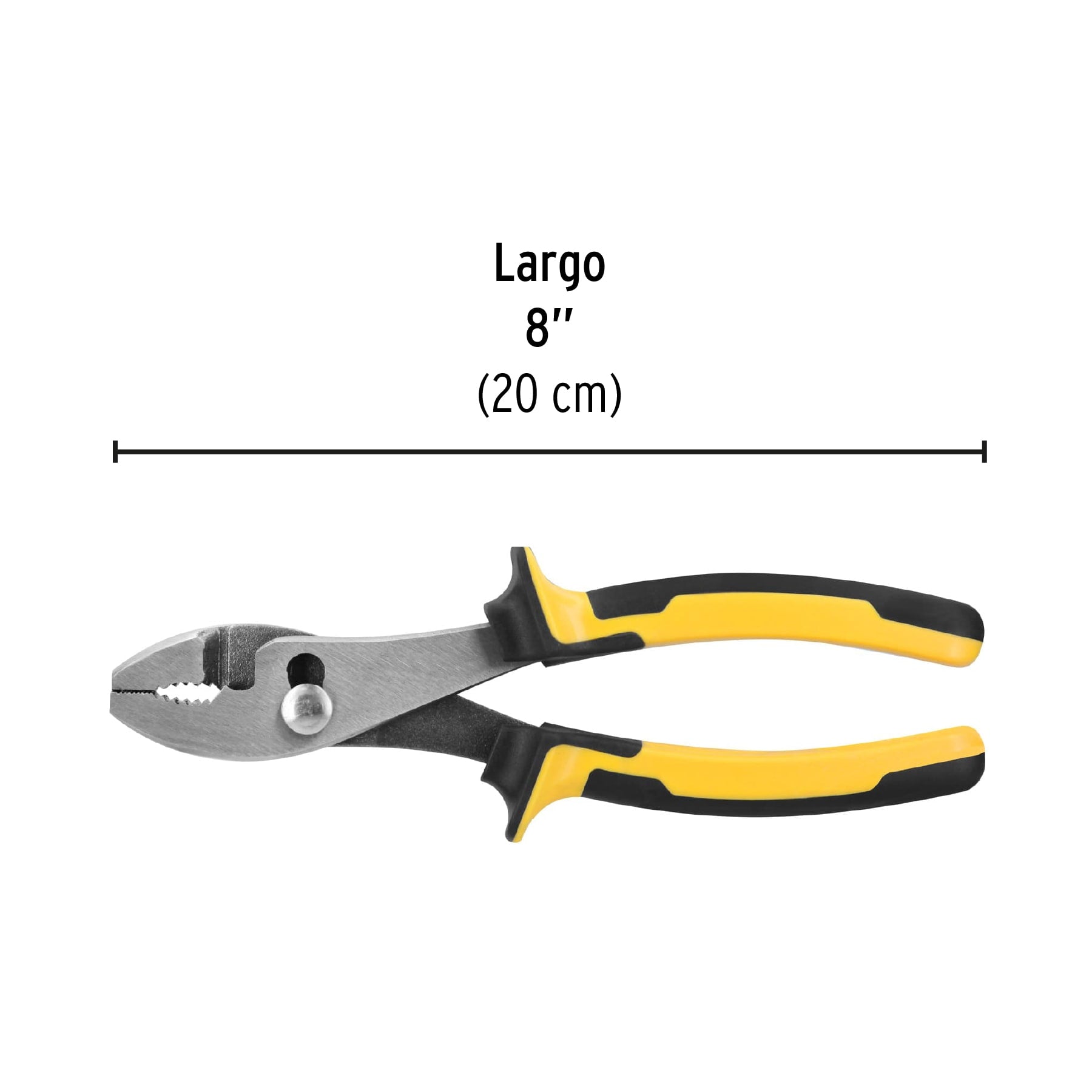 Pinza de chofer 8" mango Comfort Grip, PRETUL