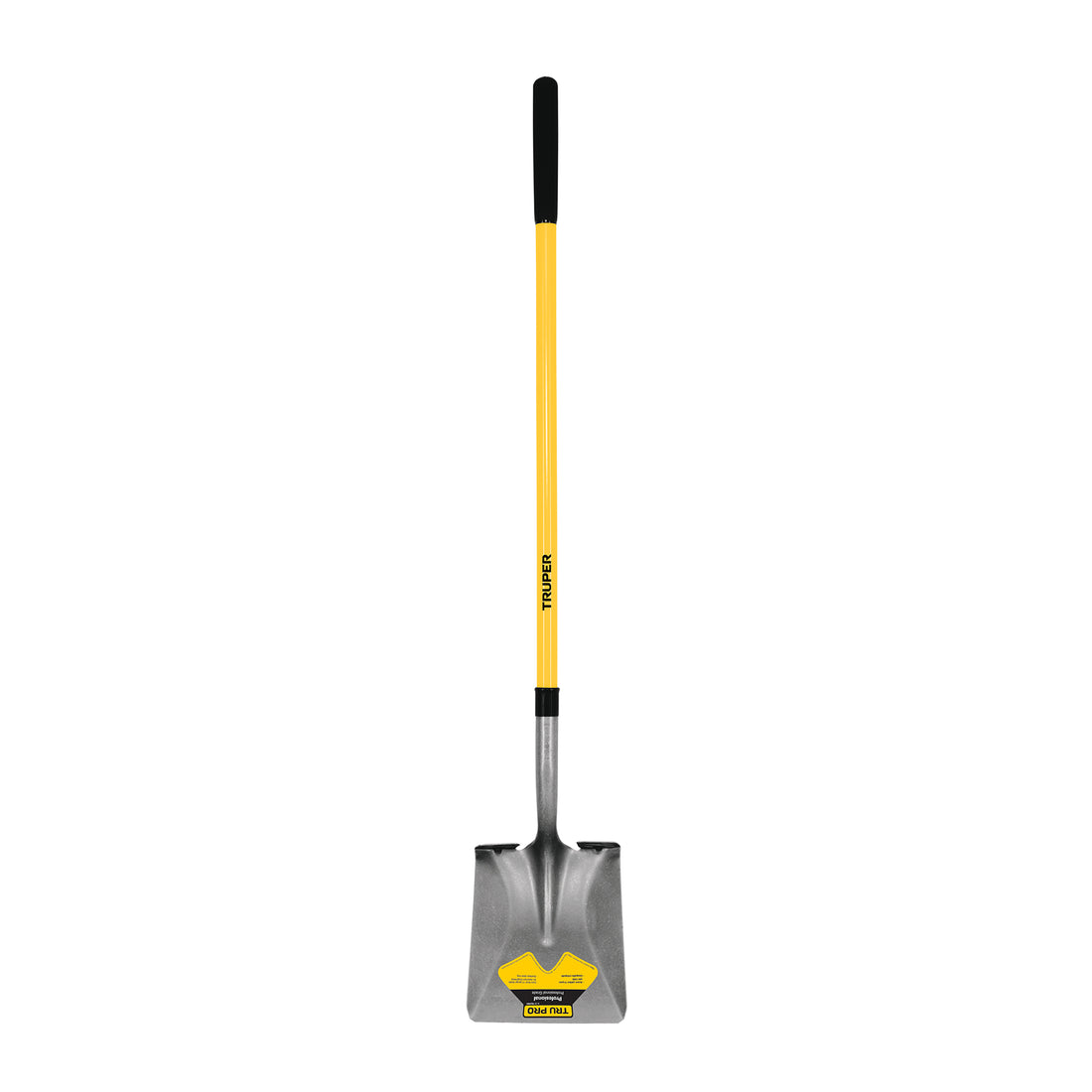 Pala cuadrada Tru Pro, mango largo de fibra de vidrio 48"