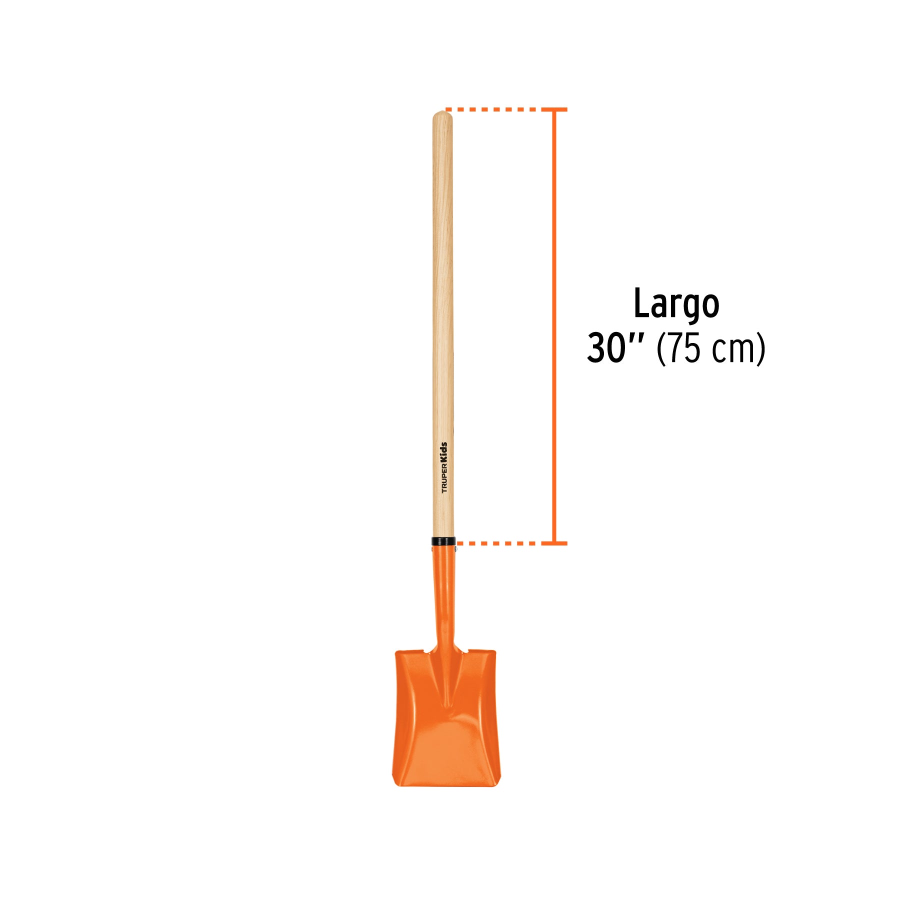 Pala cuadrada para niños con mango de 30", TRUPER