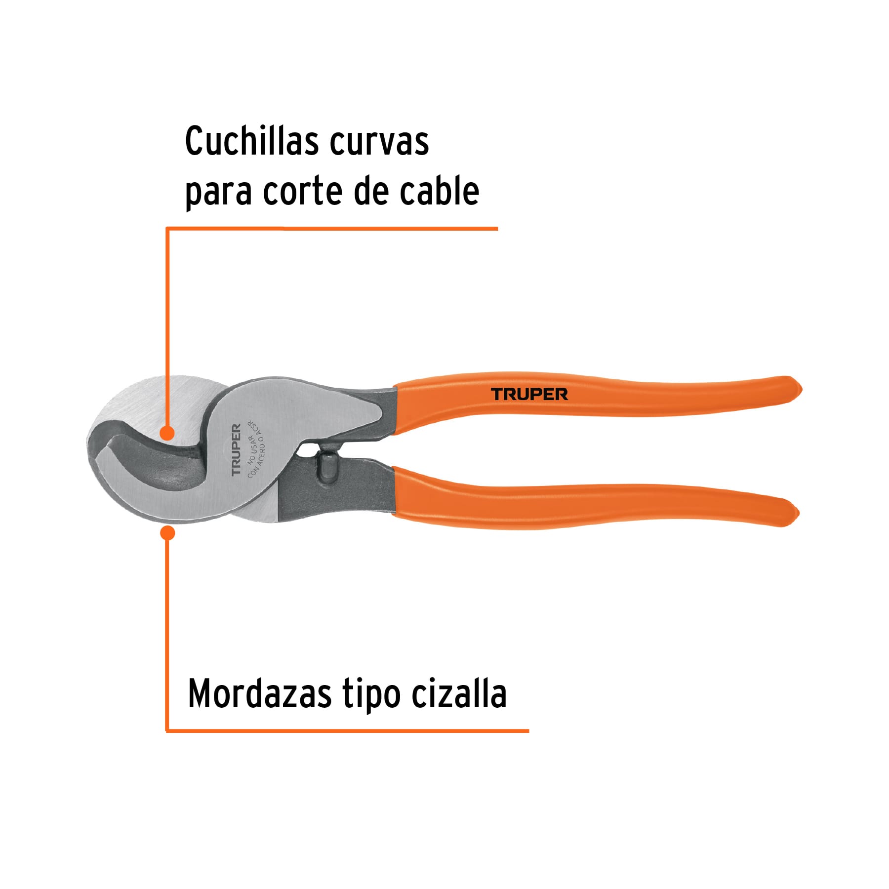 Pinza cortador multicable 10", TRUPER