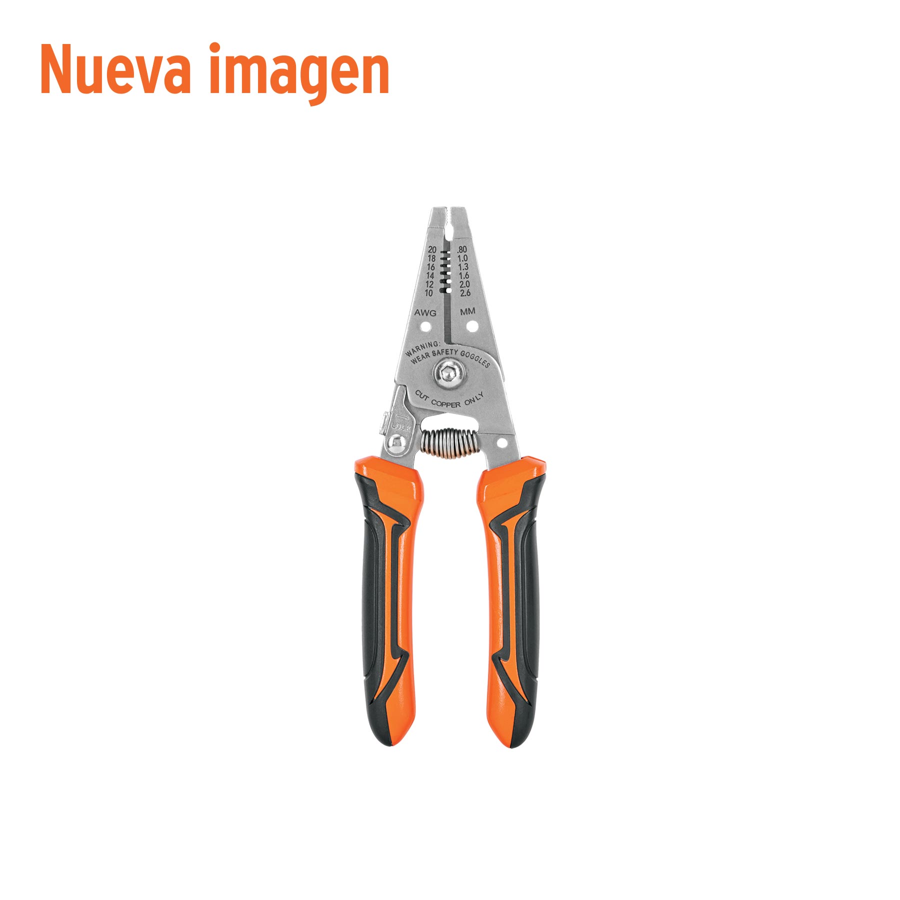 Pinza 6" pela cables, 20 a 10 AWG, TRUPER