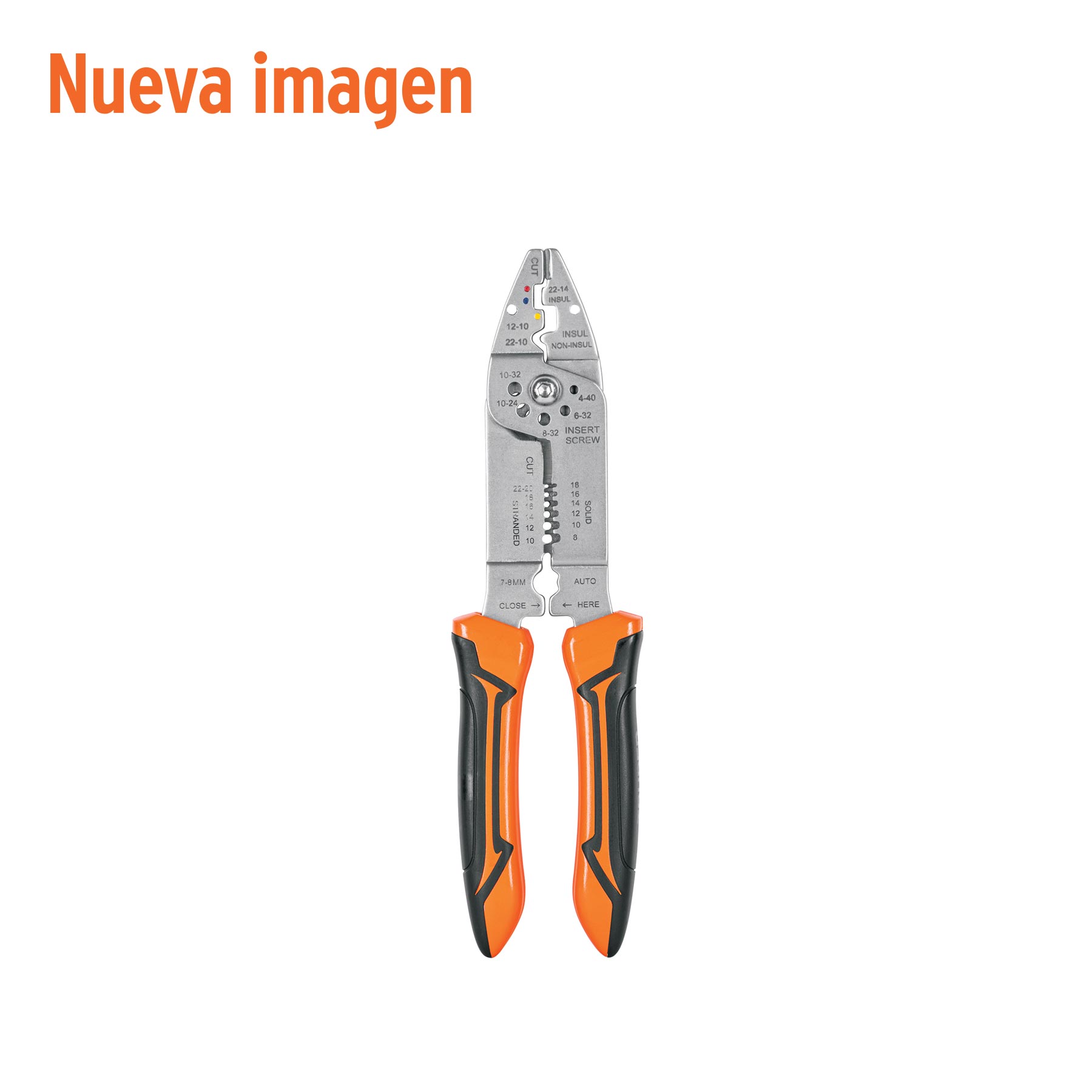 Pinza 9" pela cables, 26 a 10 AWG, TRUPER