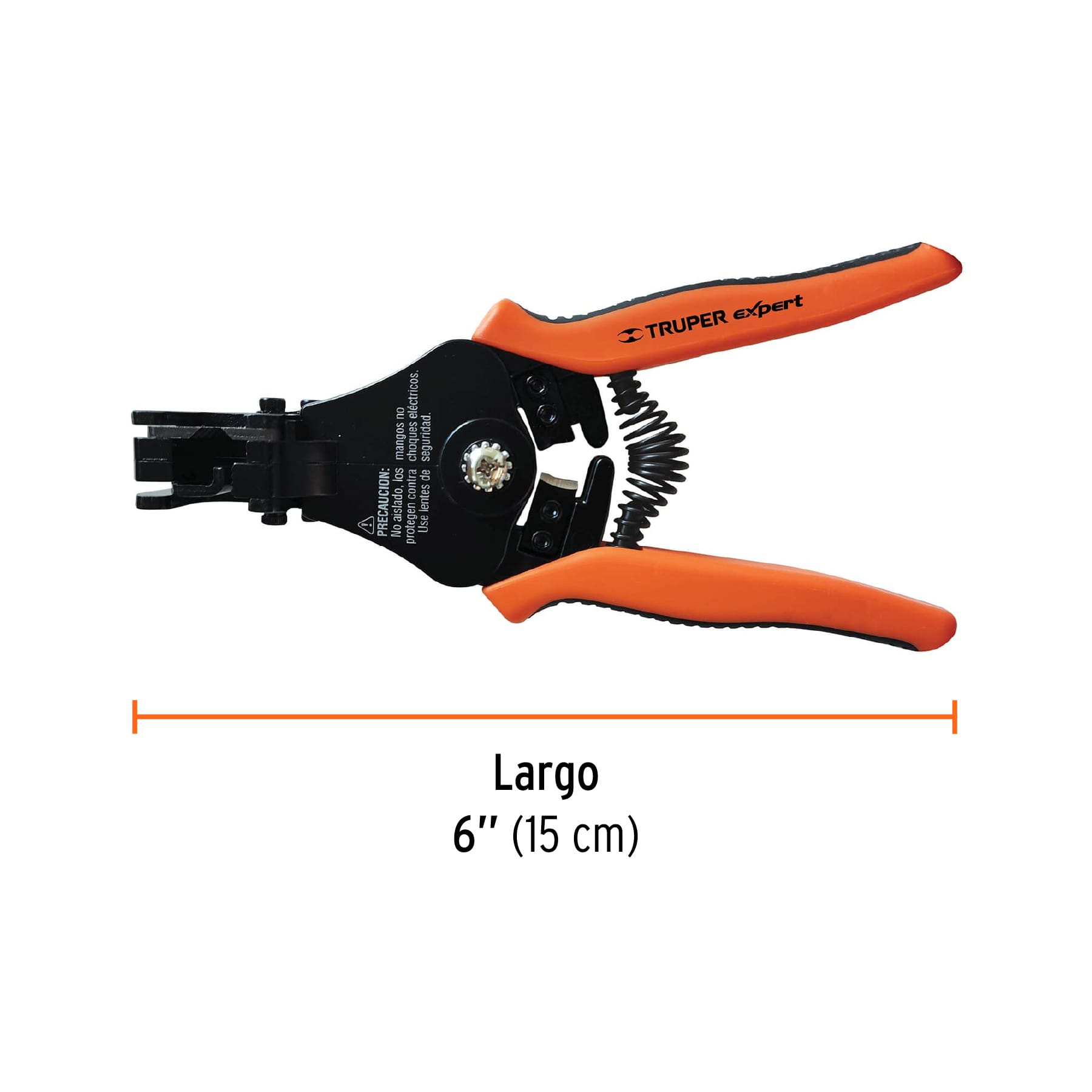 Pinza 6" pela cables automática, 16 a 12 AWG, TRUPER EXPERT