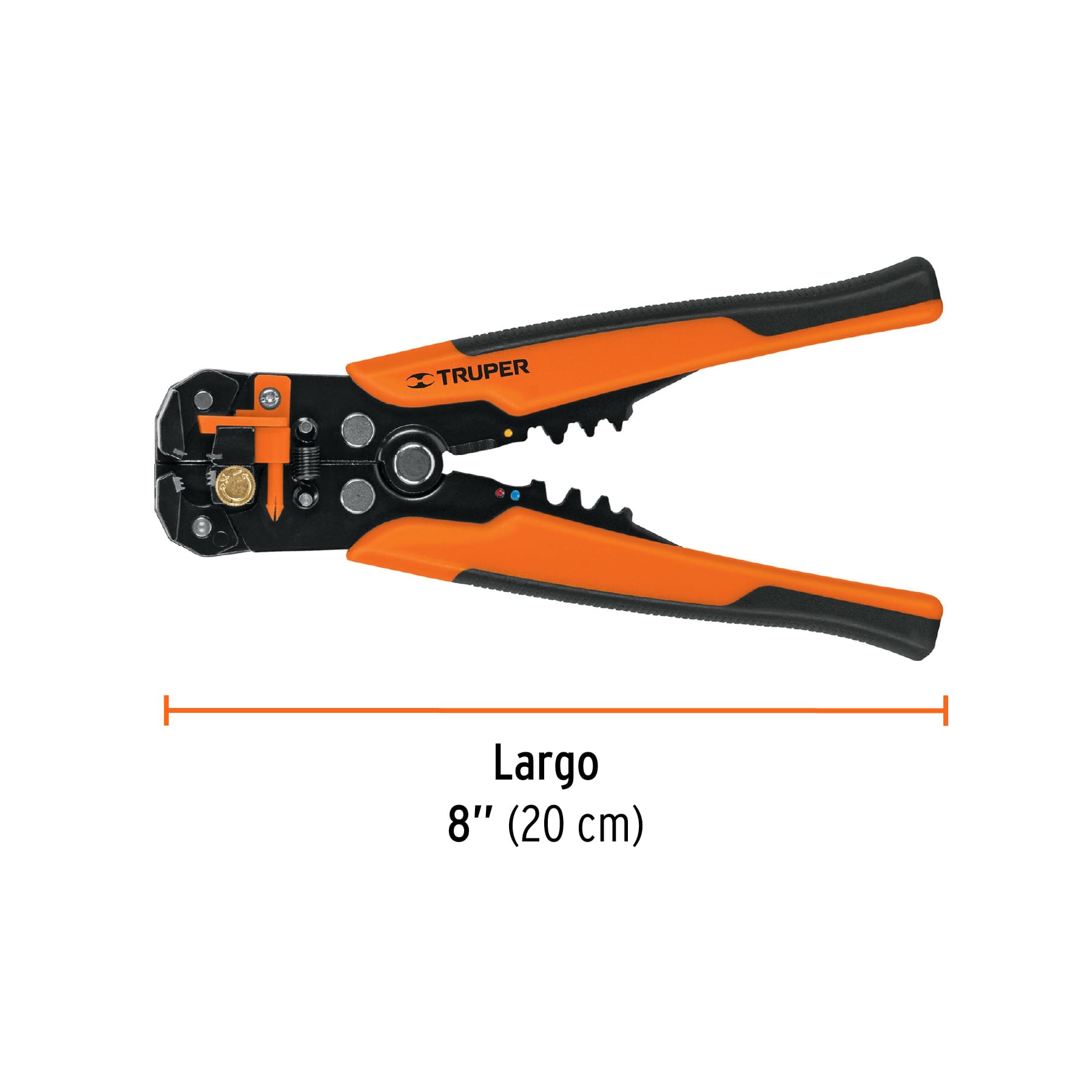 Pinza 8" pela cables automática, 22 a 10 AWG, TRUPER