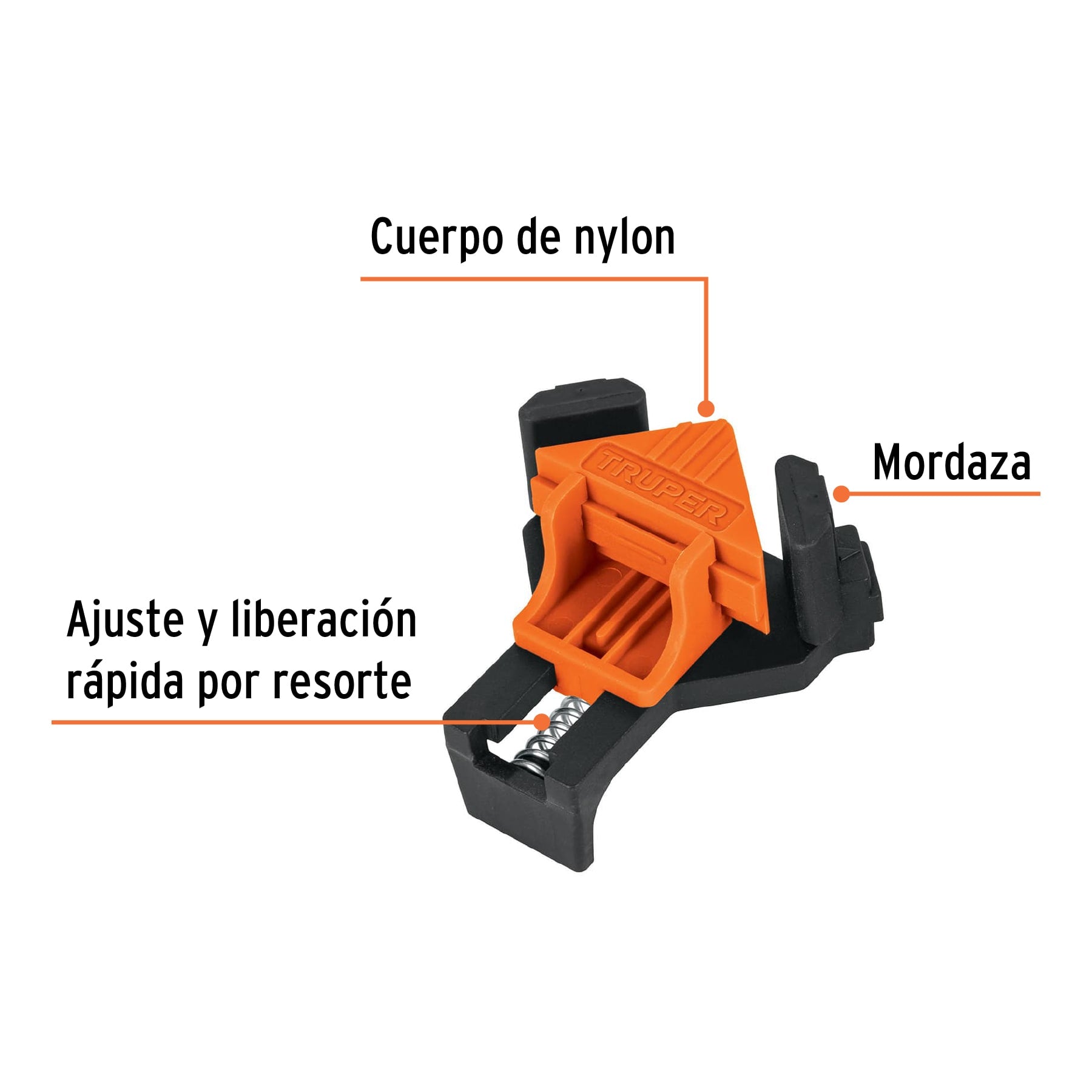 Juego de 2 prensas esquineras de 1", TRUPER