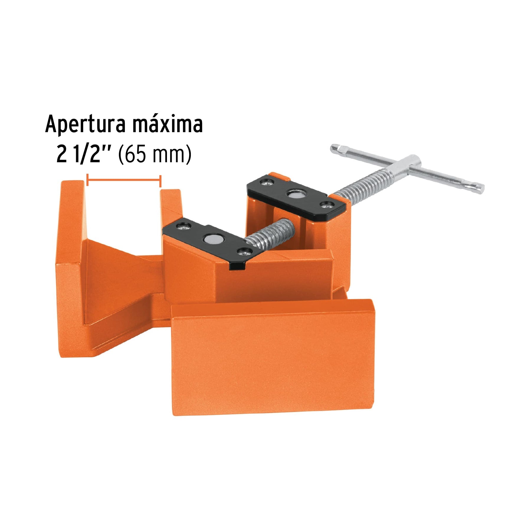 Prensa esquinera profesional, 2-1/2" de aluminio, TRUPER