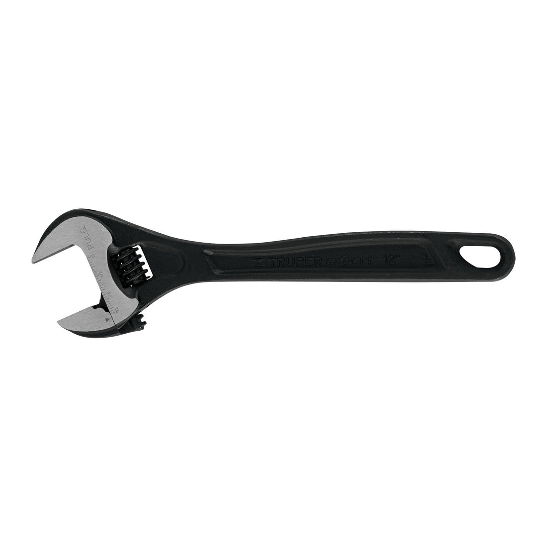 Llave ajustable (perico) 12" profesional pavonada, EXPERT
