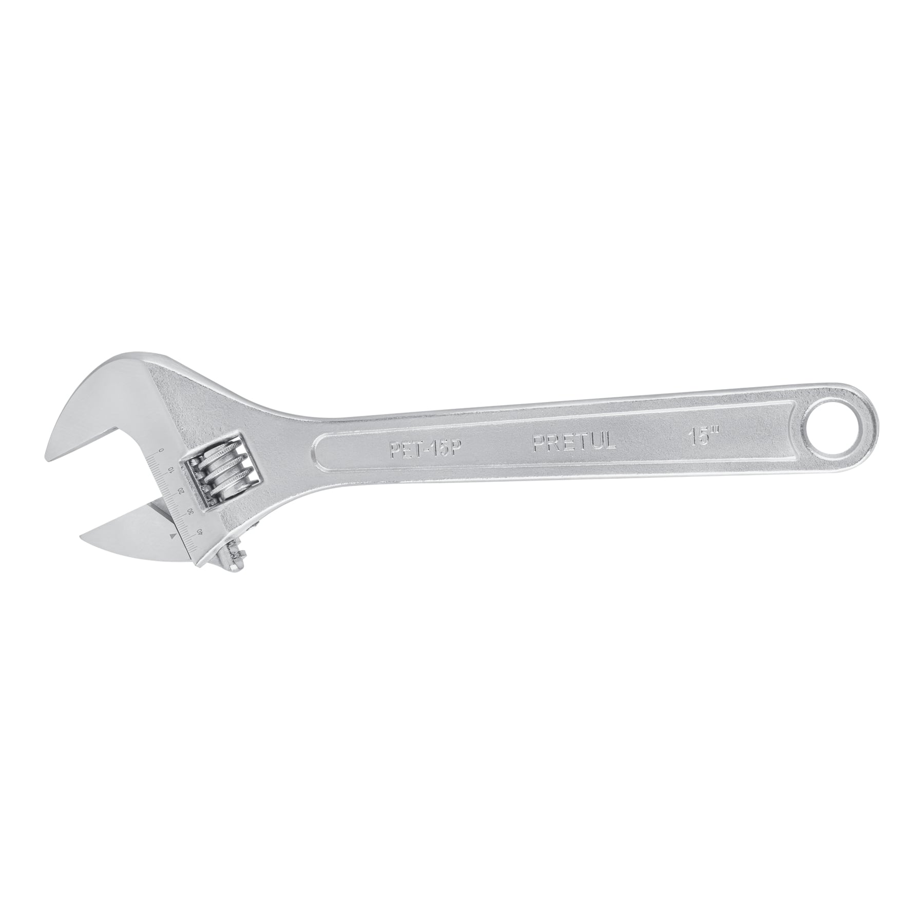Llave ajustable (perico) 15" cromada, PRETUL
