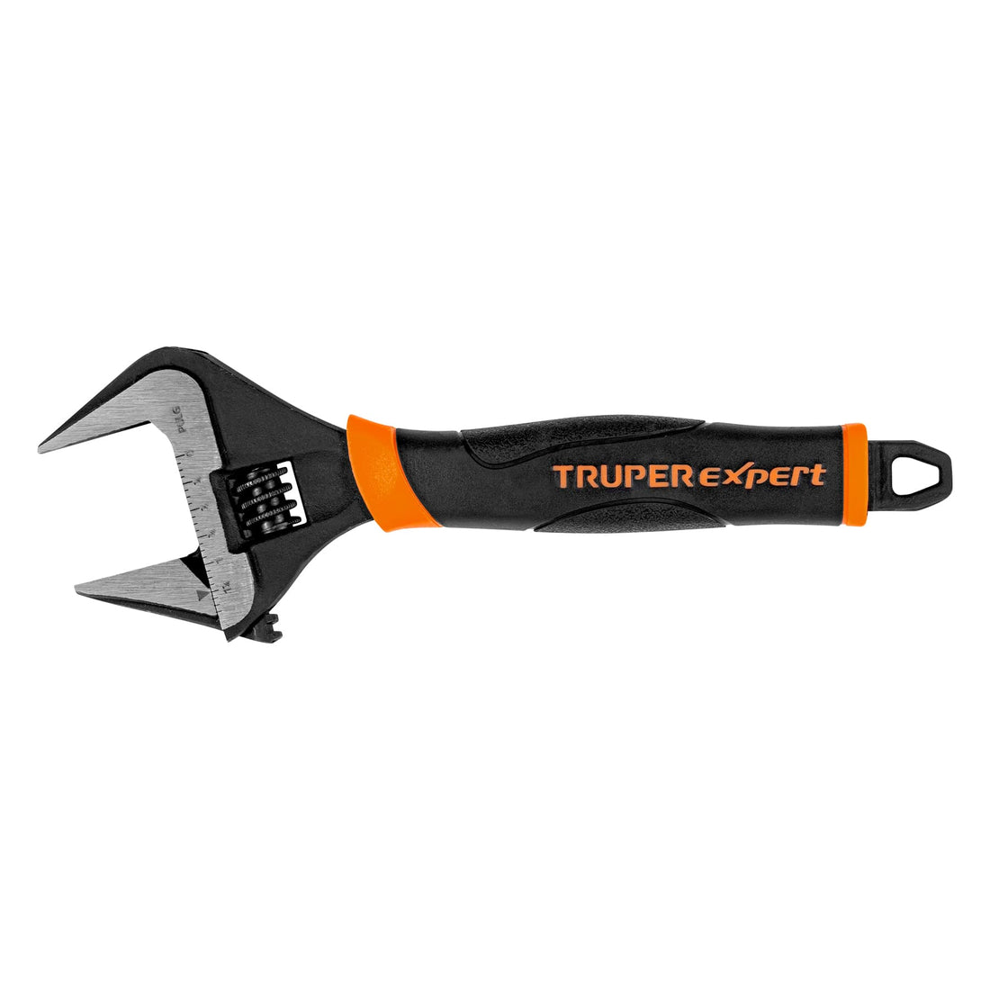 Llave ajustable (perico) 8" boca ancha Comfort Grip, EXPERT