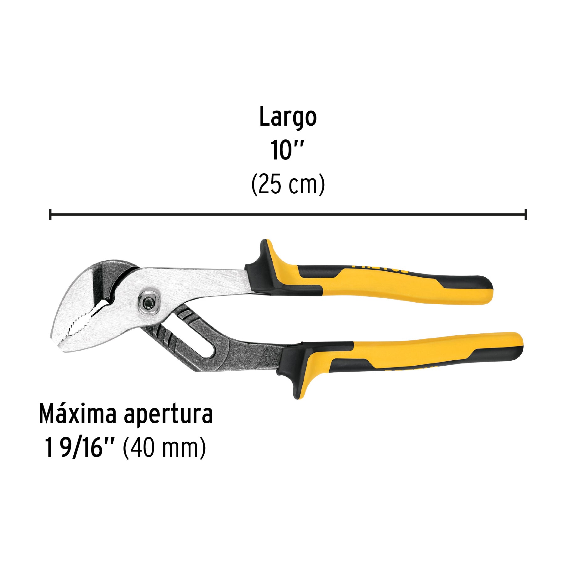 Pinza de extensión 10" mango Comfort Grip, PRETUL