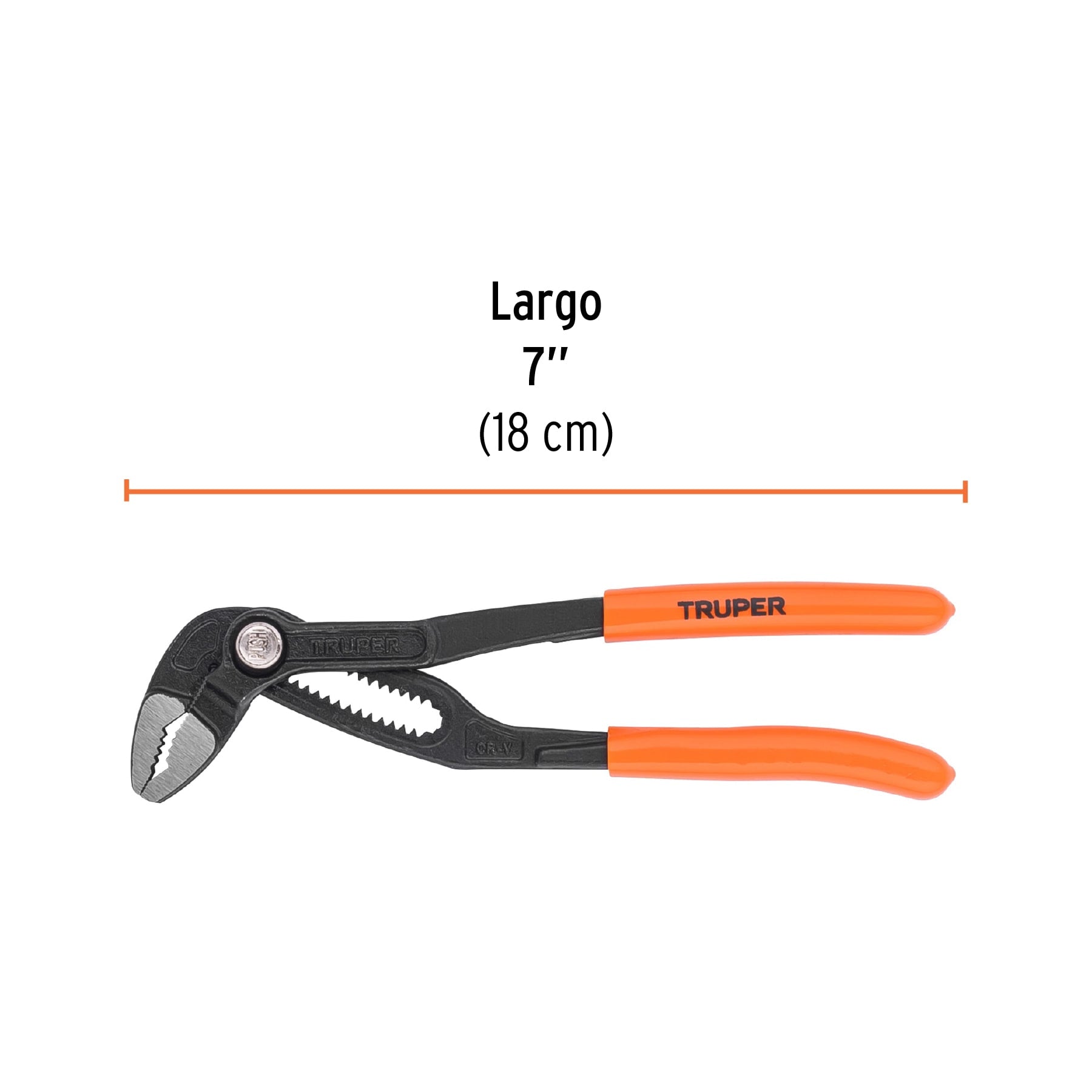 Pinza de extensión 7", mango de PVC, TRUPER