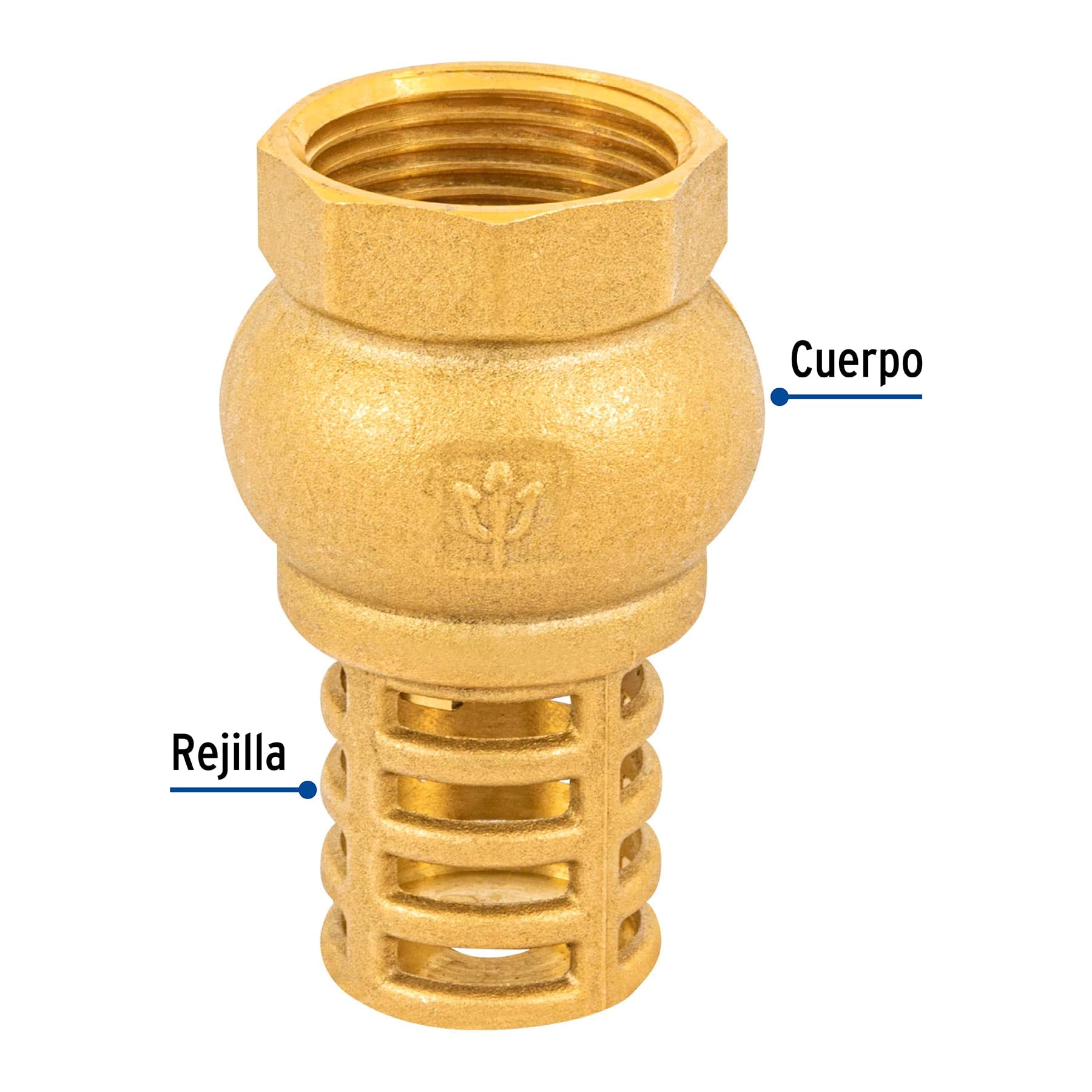 Pichancha con rejilla de latón 1", FOSET