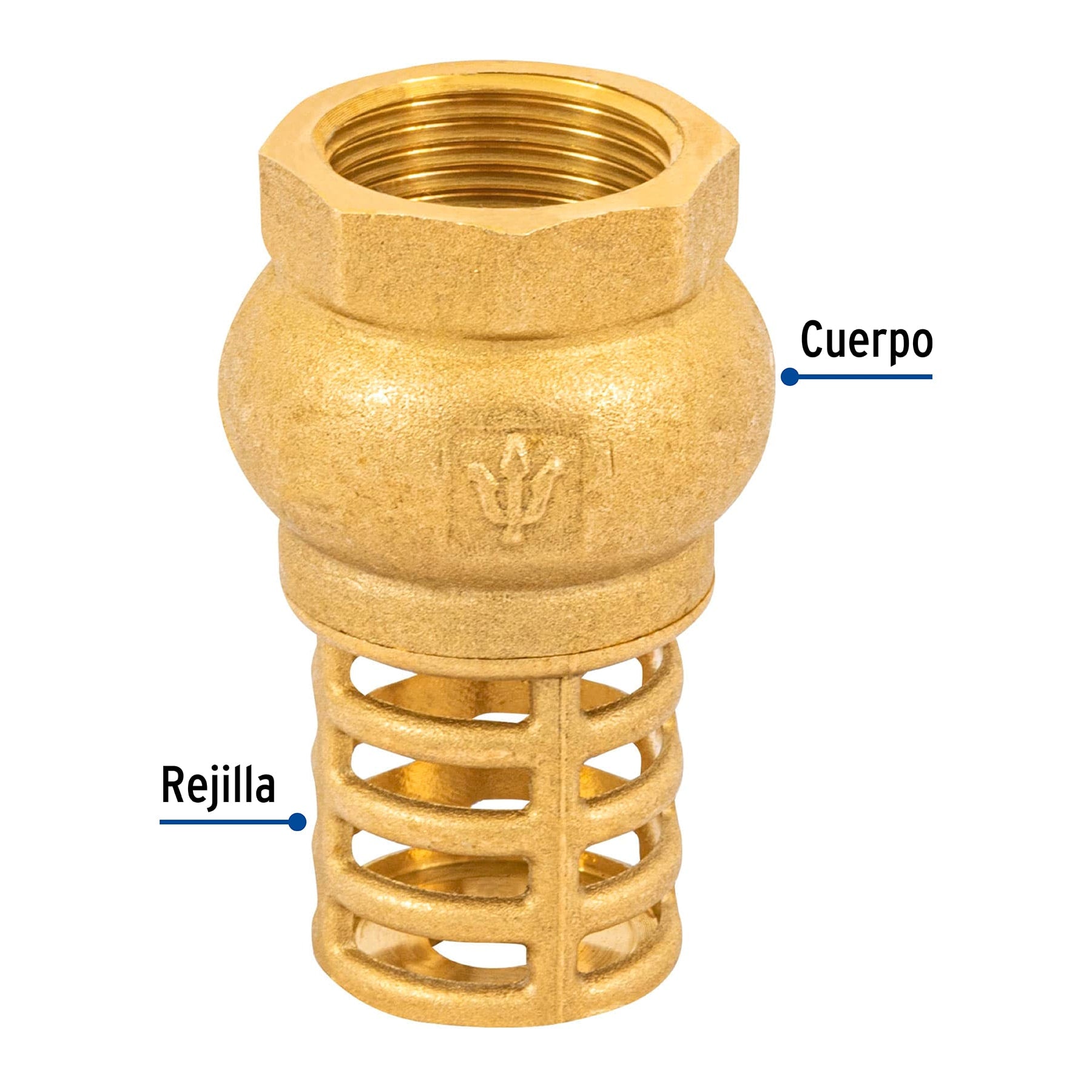 Pichancha con rejilla de latón 3/4", FOSET