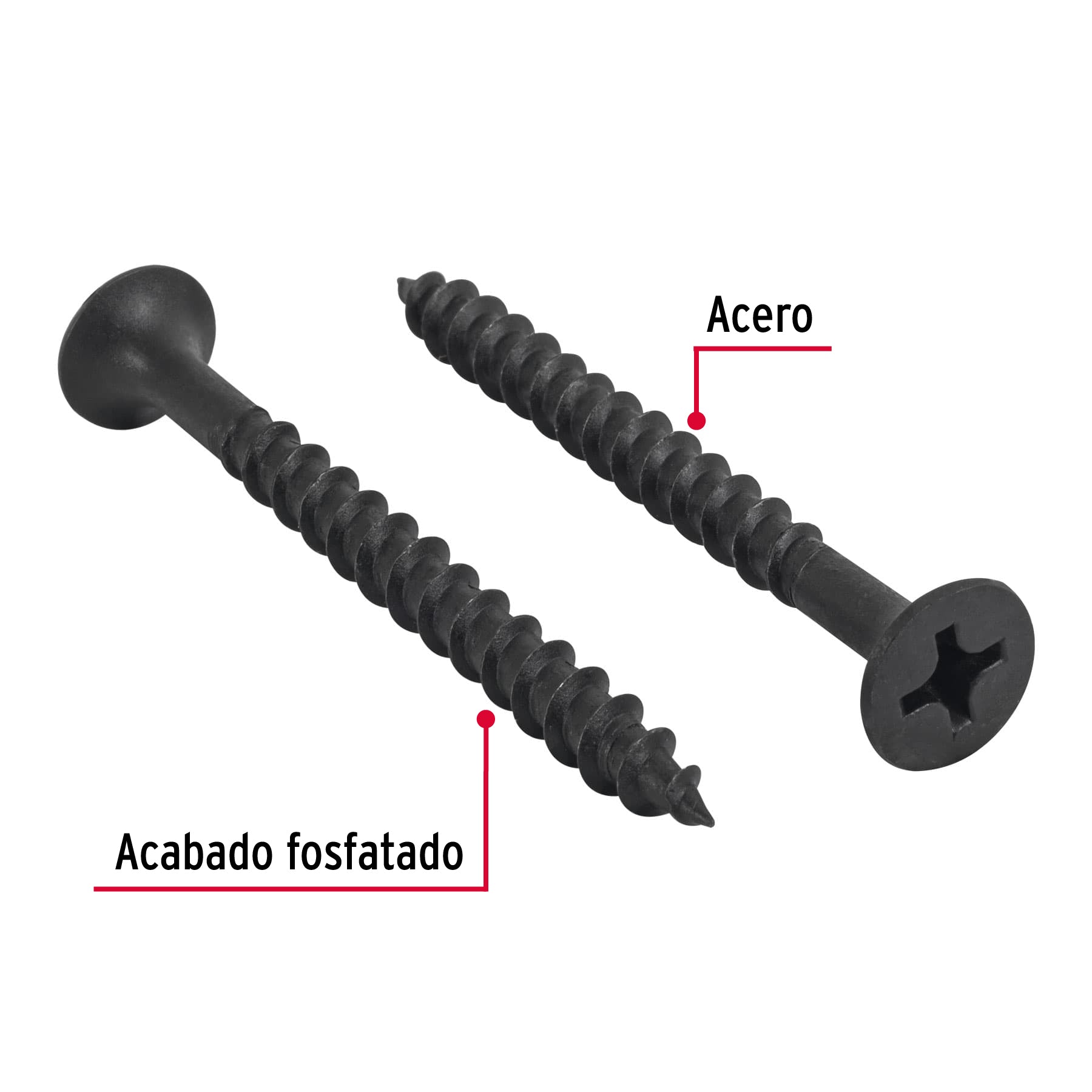 100 pijas 12 x 2-1/2"cabeza plana phillips multiusos