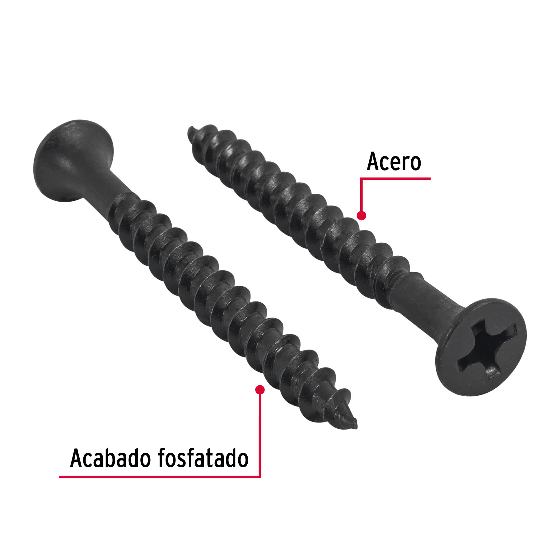 100 pijas 14 x 2-1/2"cabeza plana phillips multiusos