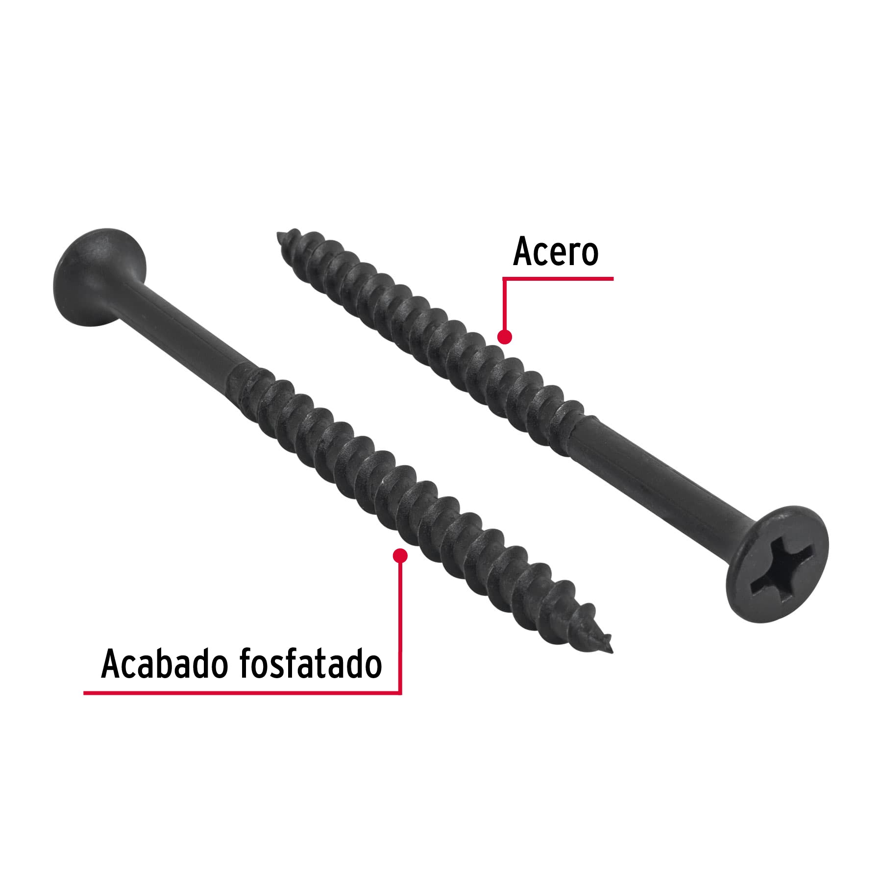 100 pijas 14x 3-1/2"cabeza plana phillips multiusos