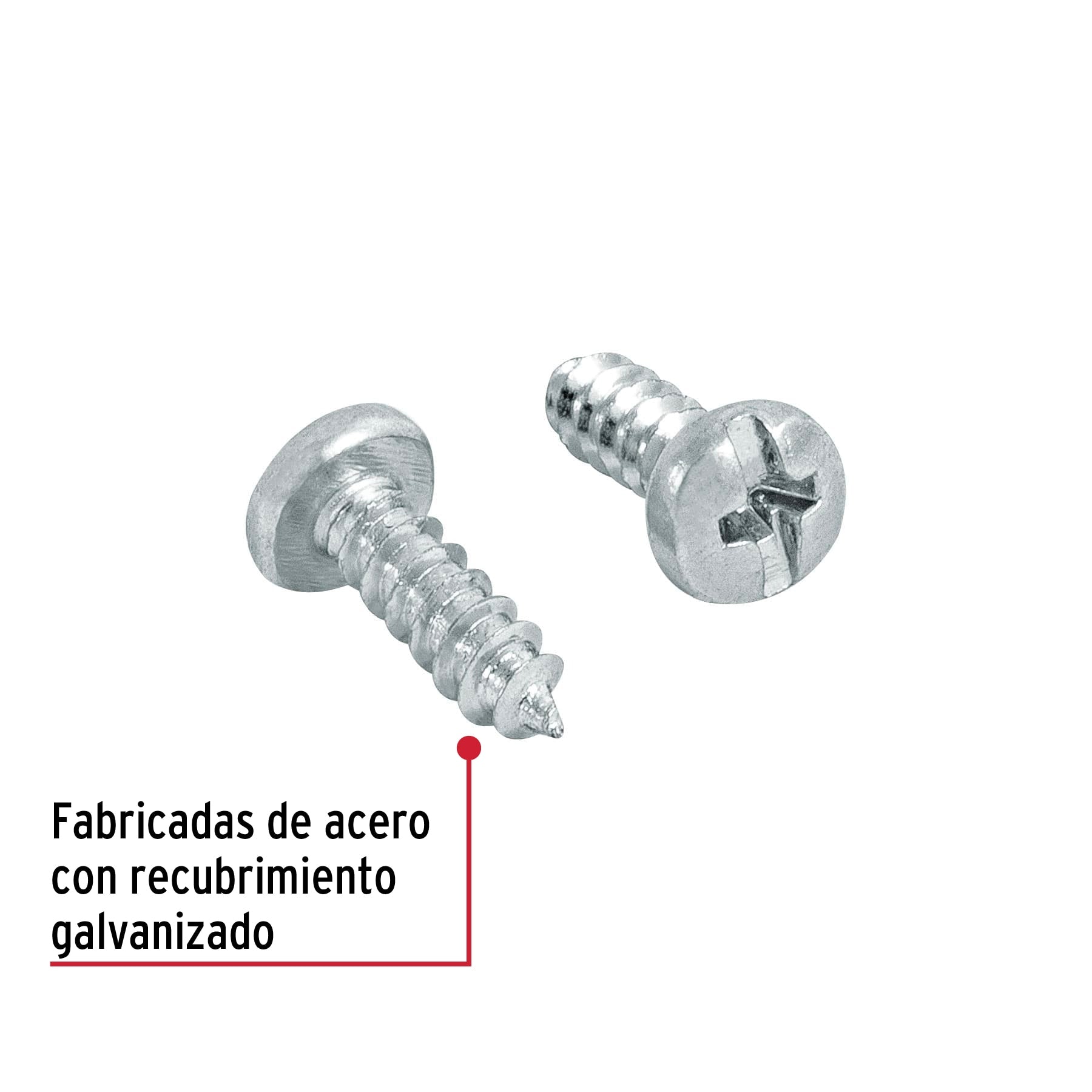 Bolsa con 200 pijas para lámina, #4 x 1/4", FIERO
