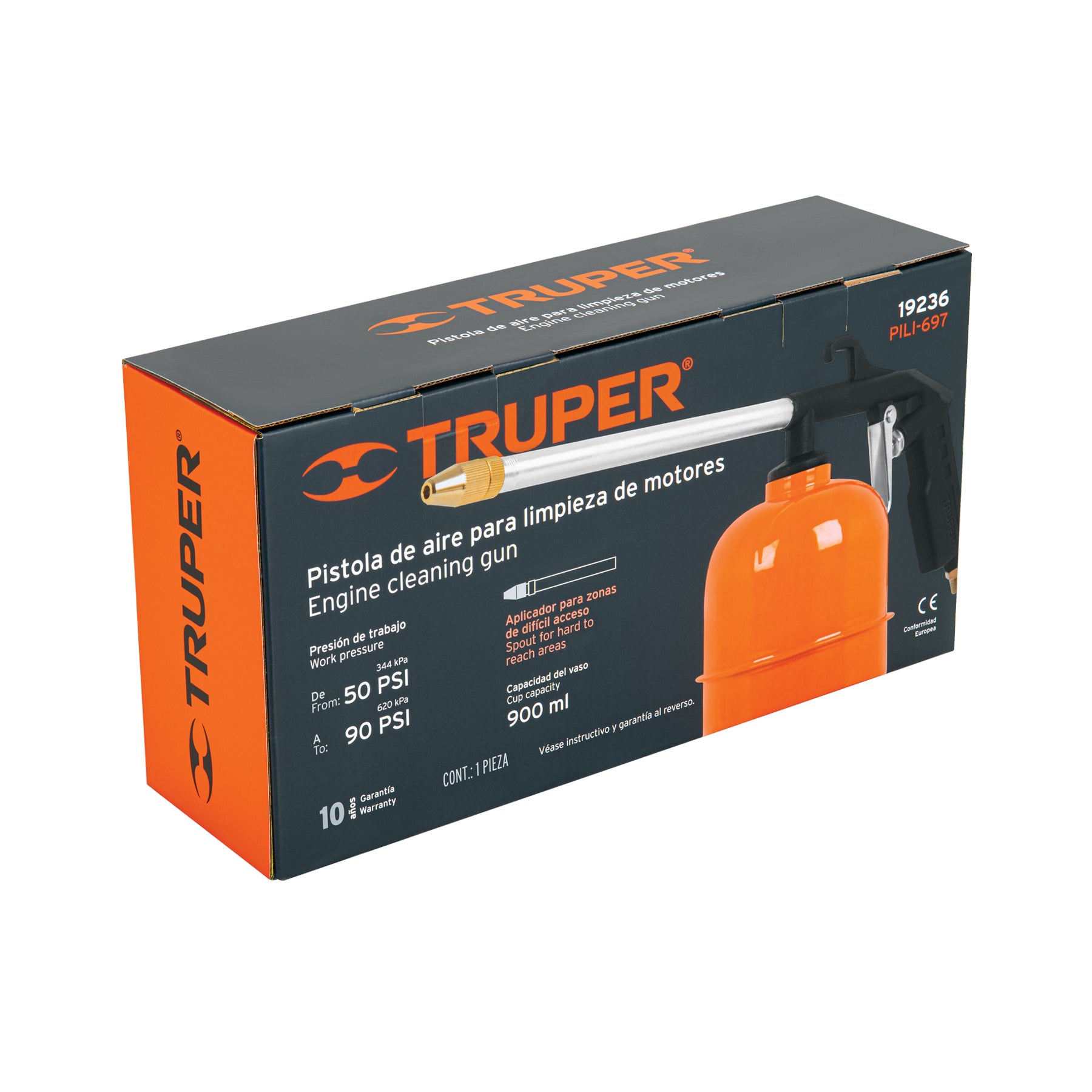 Pistola de aluminio para limpieza de motores, TRUPER