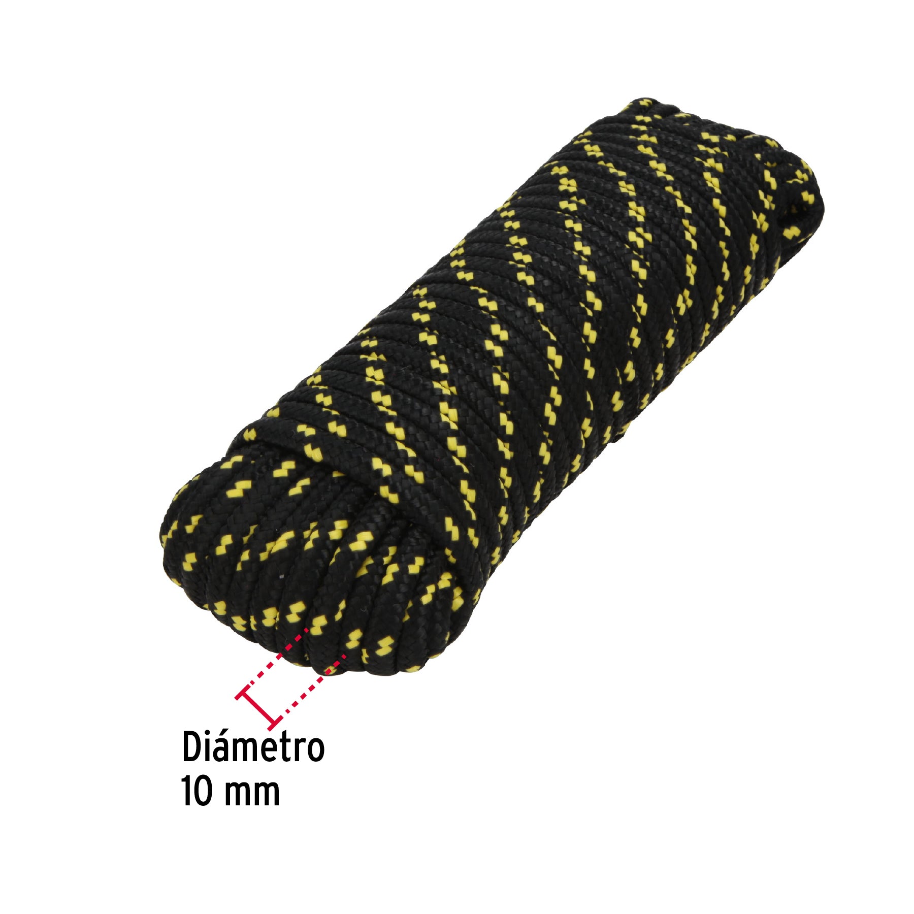 Piola de polipropileno trenzada de 10mm x 30m en madeja