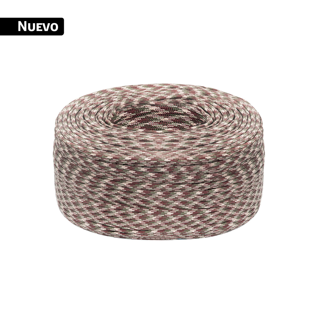Piola de nylon paracord de 4mm, rollo, camo, 1kg, FIERO