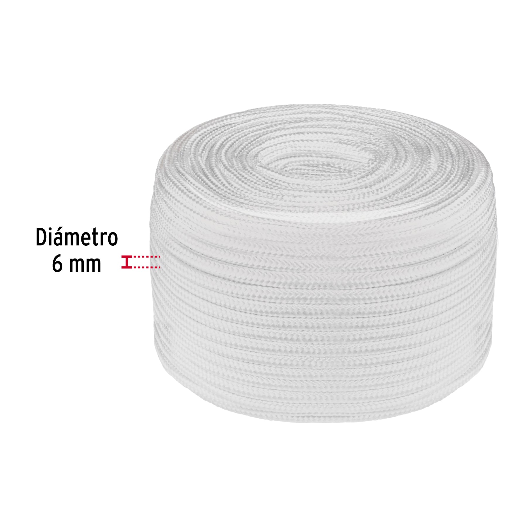 Piola de poliéster diamante de 6 mm, 1 kg, FIERO