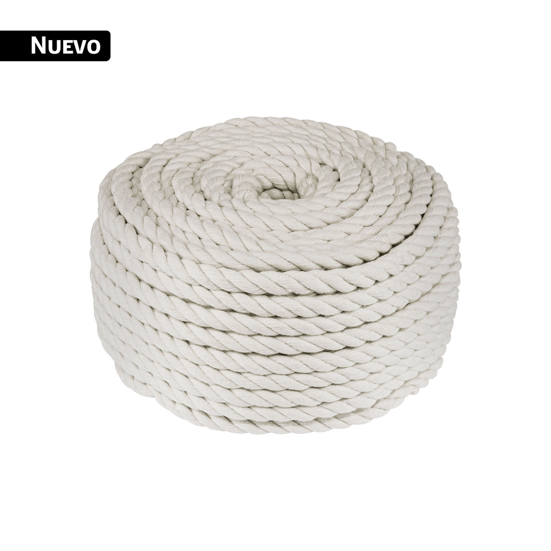 Piola de algodón de 8 mm, rollo, natural, 1 kg, FIERO