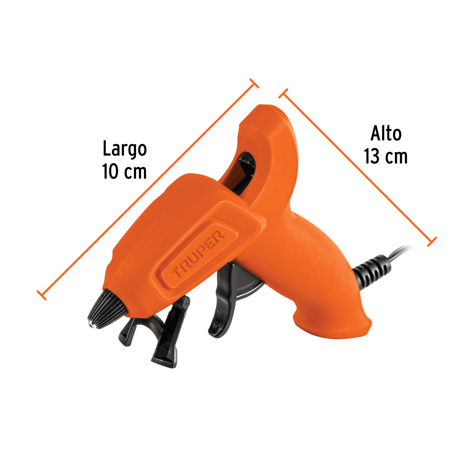 Pistola eléctrica de 10W para silicón de 5/16", 127V, TRUPER