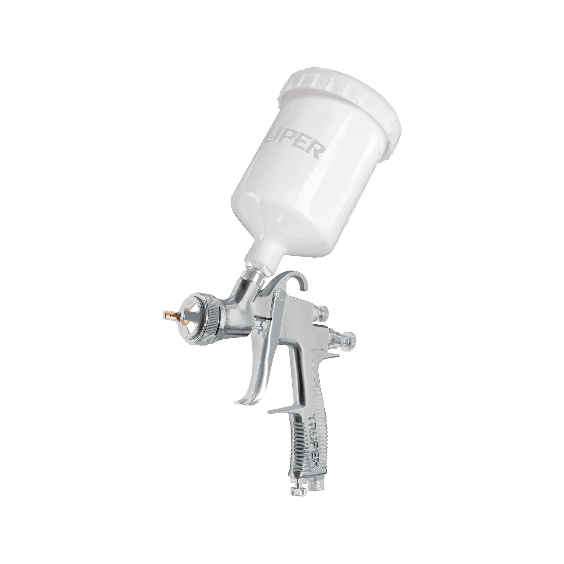 Pistola para pintar LVLP vaso plástico, 1.4 mm, TRUPER